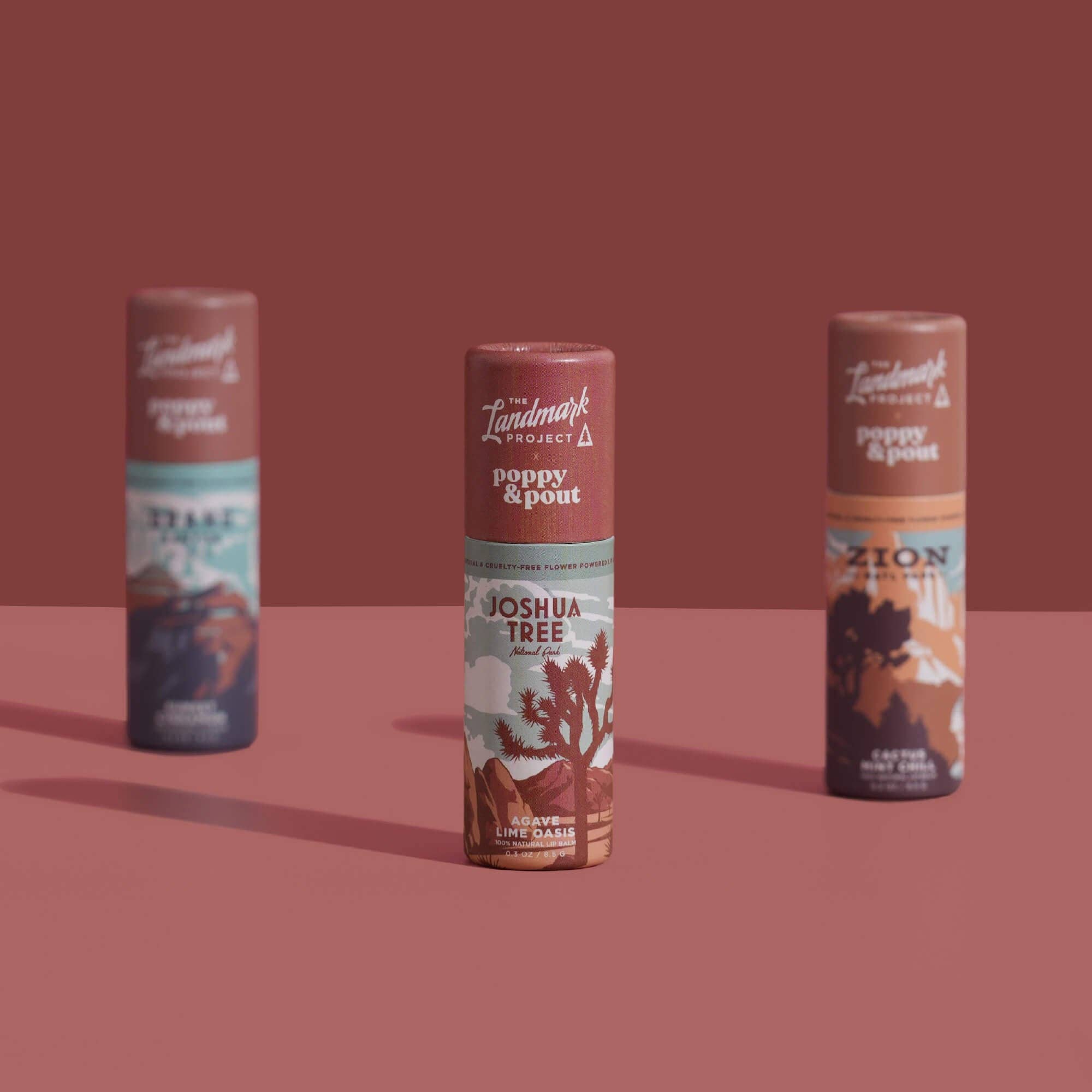 The Landmark Project, Lip Balm Trio, Desert | Poppy and Pout