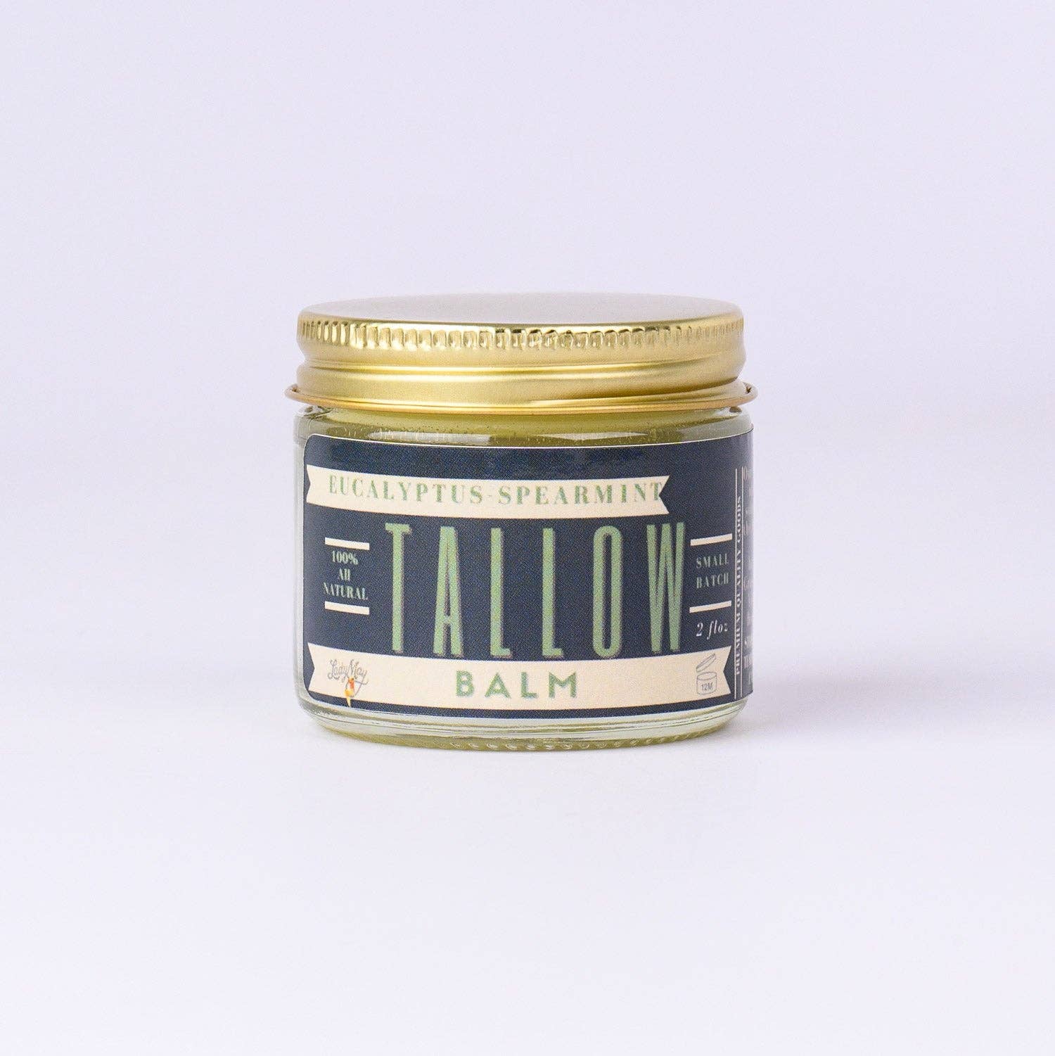 Eucalyptus Spearmint Tallow Balm - All Natural Grass Fed Beef Tallow Moisturizer | Lady May Tallow