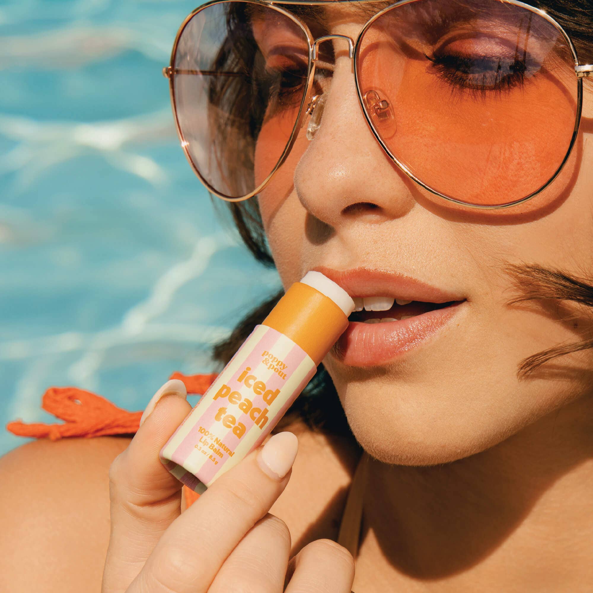 Lip Balm Retro Refreshers | Iced Peach Tea | Poppy and Pout