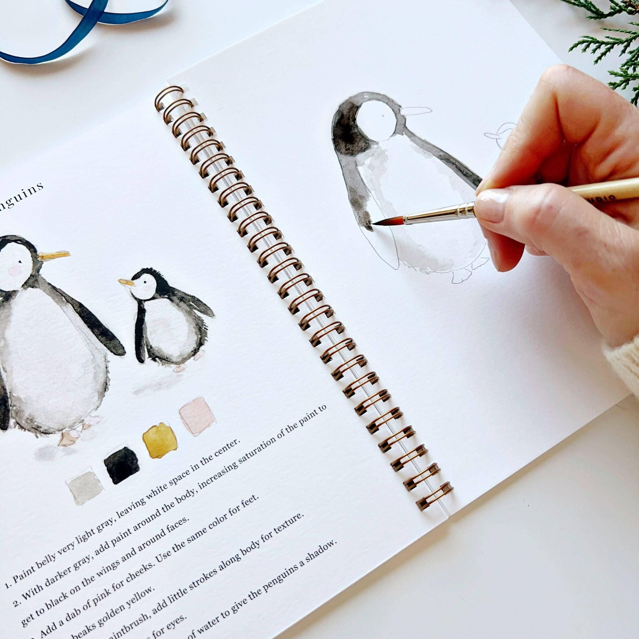 Winter watercolor workbook | Emily Lex Studio