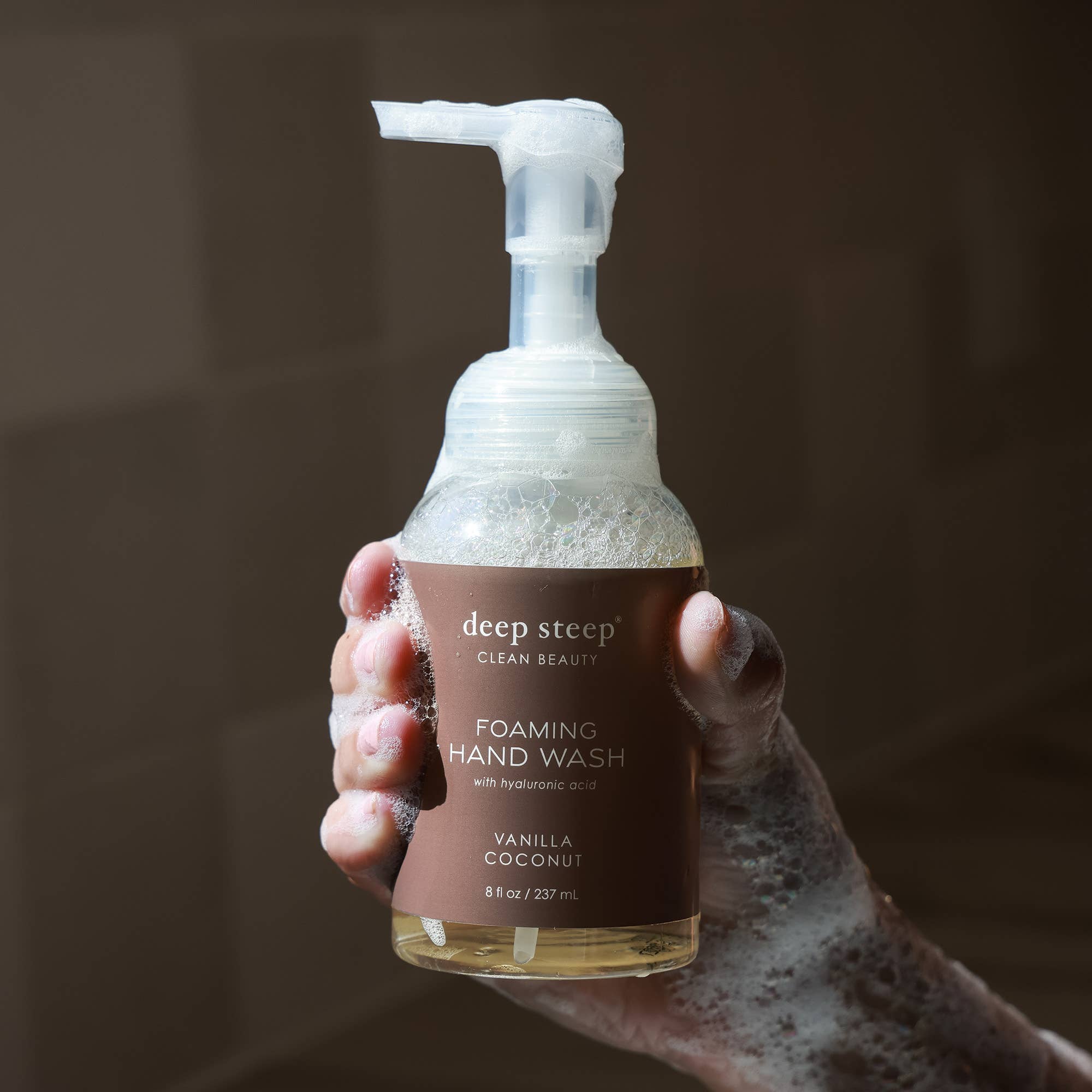 Foaming Hand Wash - Vanilla Coconut 8oz | Deep Steep Clean Beauty