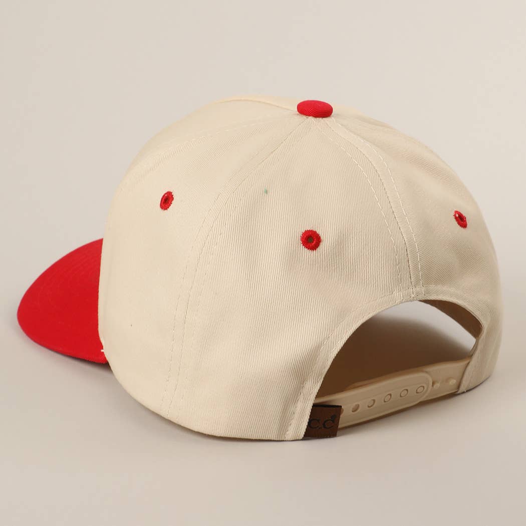 GAME DAY 3D Letter Embroidered Two-Tone Trucker Hat | Fashion City