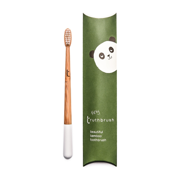 Cloud White Tiny Truthbrush with soft bristles | Toothbrush LLC