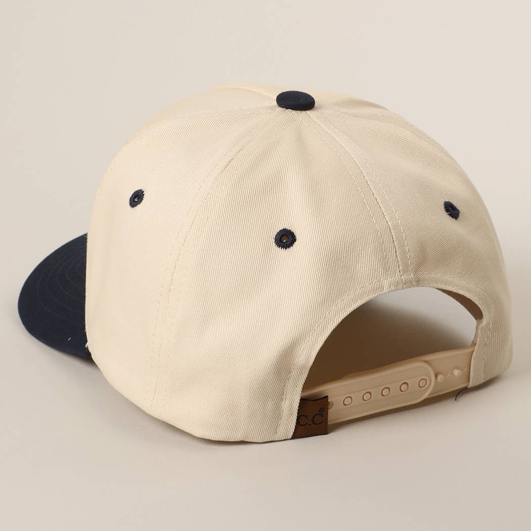 GAME DAY 3D Letter Embroidered Two-Tone Trucker Hat | Fashion City