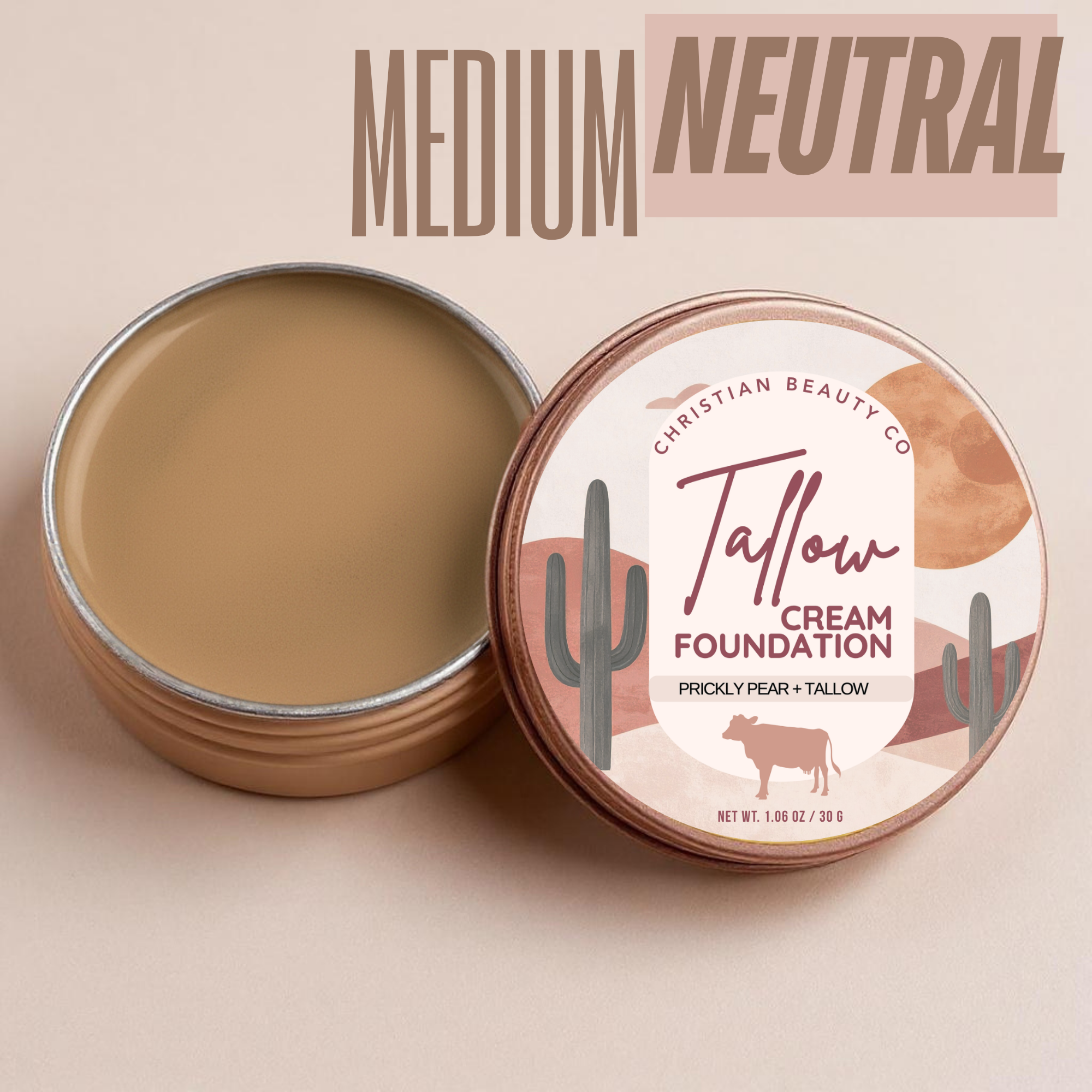 Tallow Cream Foundation | Christian Beauty Co