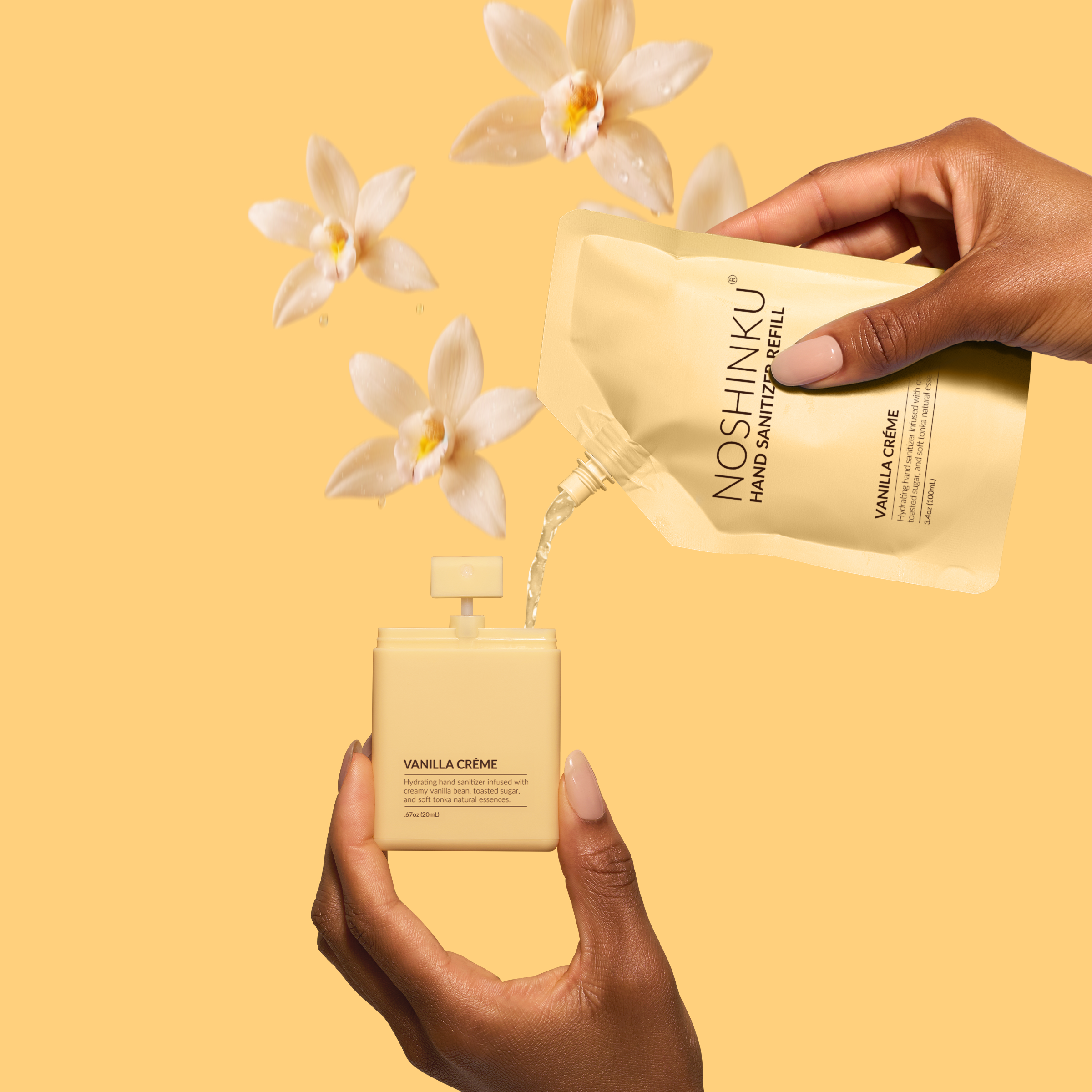 Vanilla Créme Hydrating Hand Sanitizer Spray | Noshinku