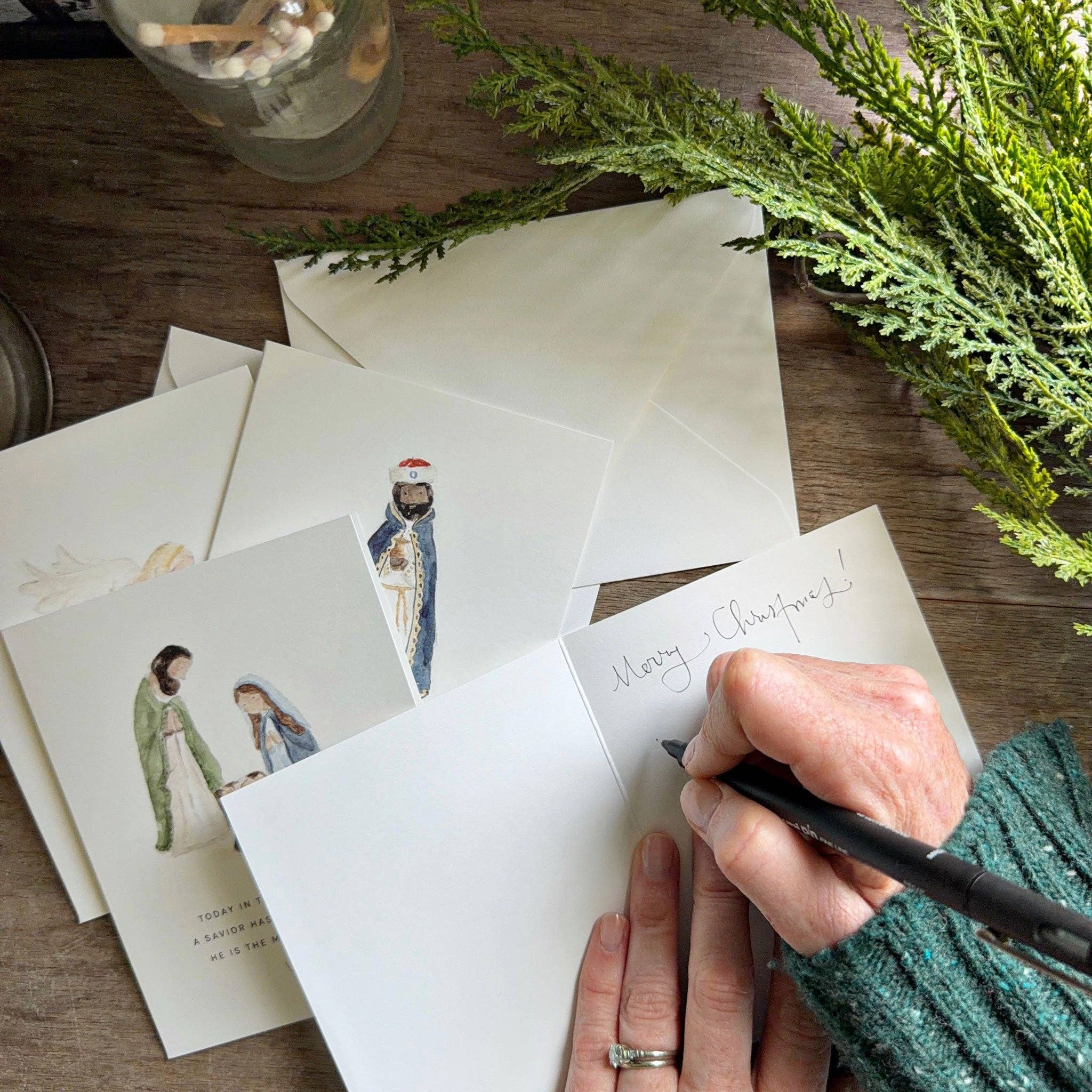 Nativity scripture assorted notecard set | Emily Lex Studio