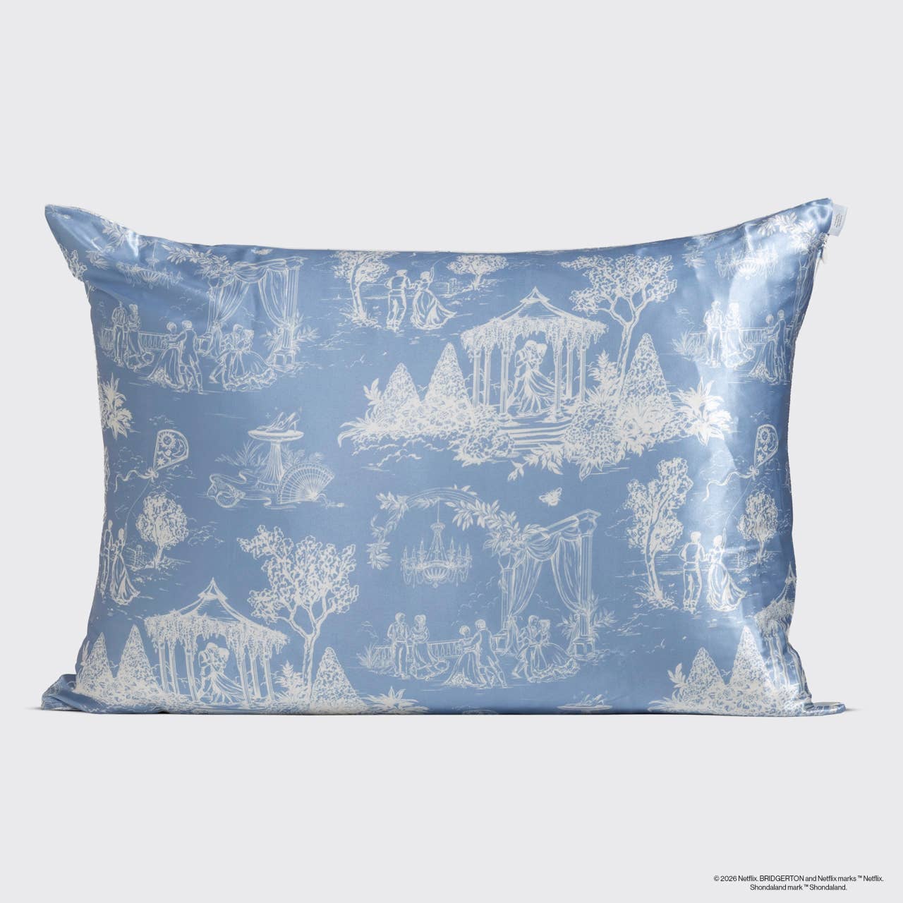 Bridgerton x Kitsch Satin Pillowcase in Garden Toile | KITSCH