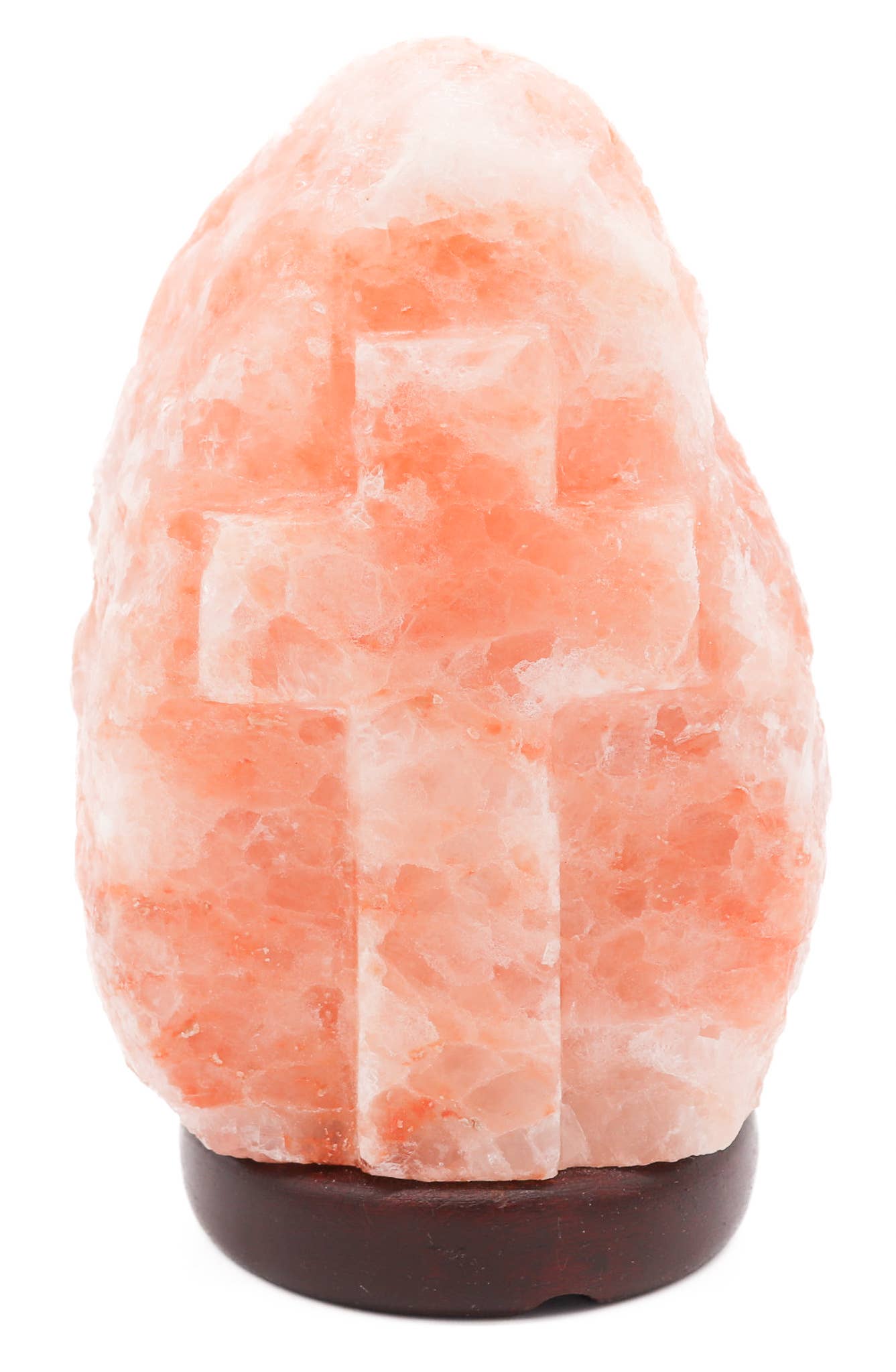Natural Cross Engraved Pink Himalayan Salt Lamp: 6-8 Lbs | Himalayan Secrets