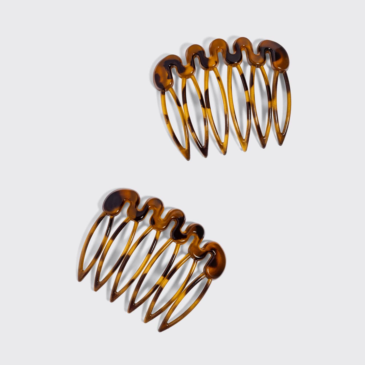 Recycled Plastic French Hair Combs 2pc Set - Tort | KITSCH