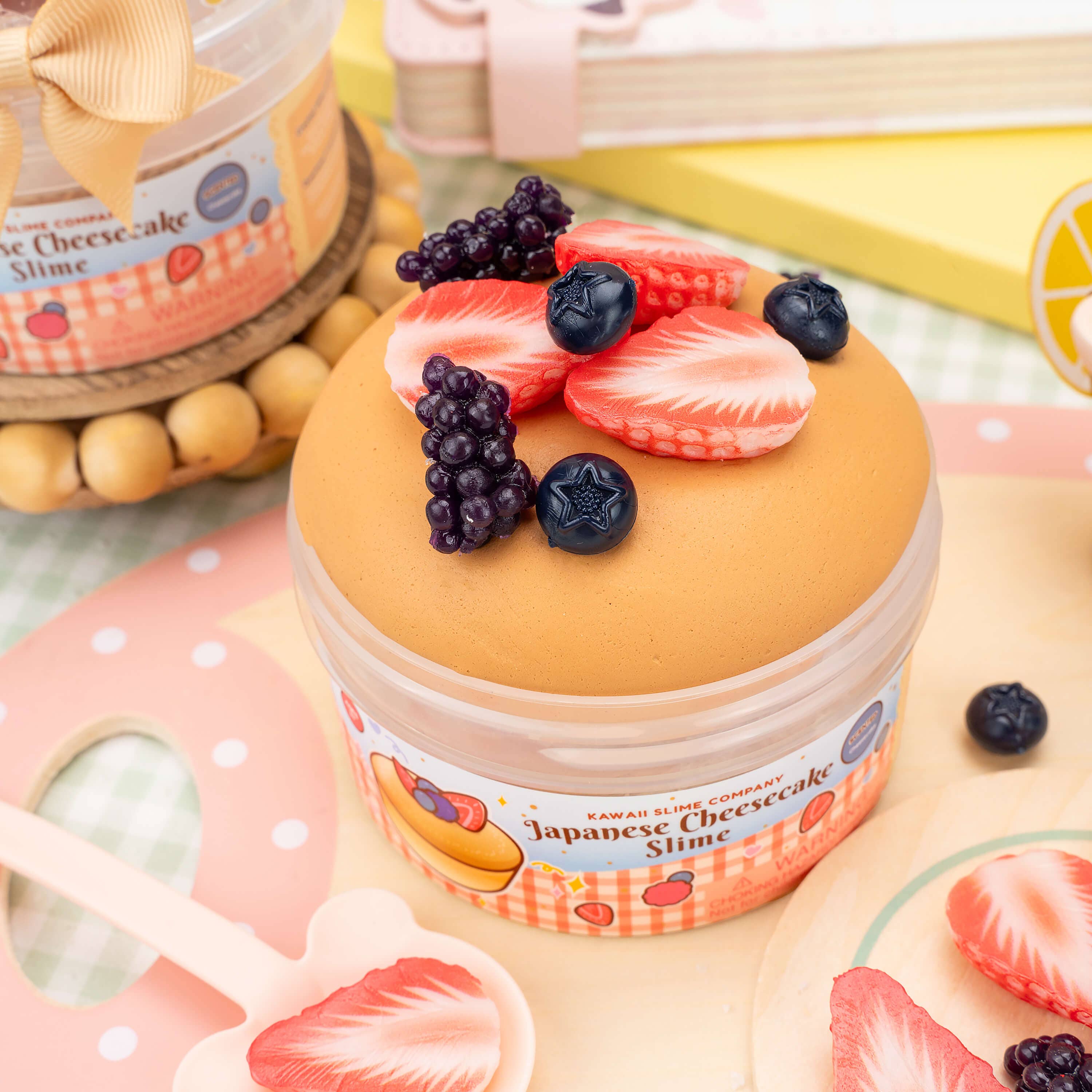 Japanese Cheesecake Butter Signature Dome™ Slime | Kawaii Slime