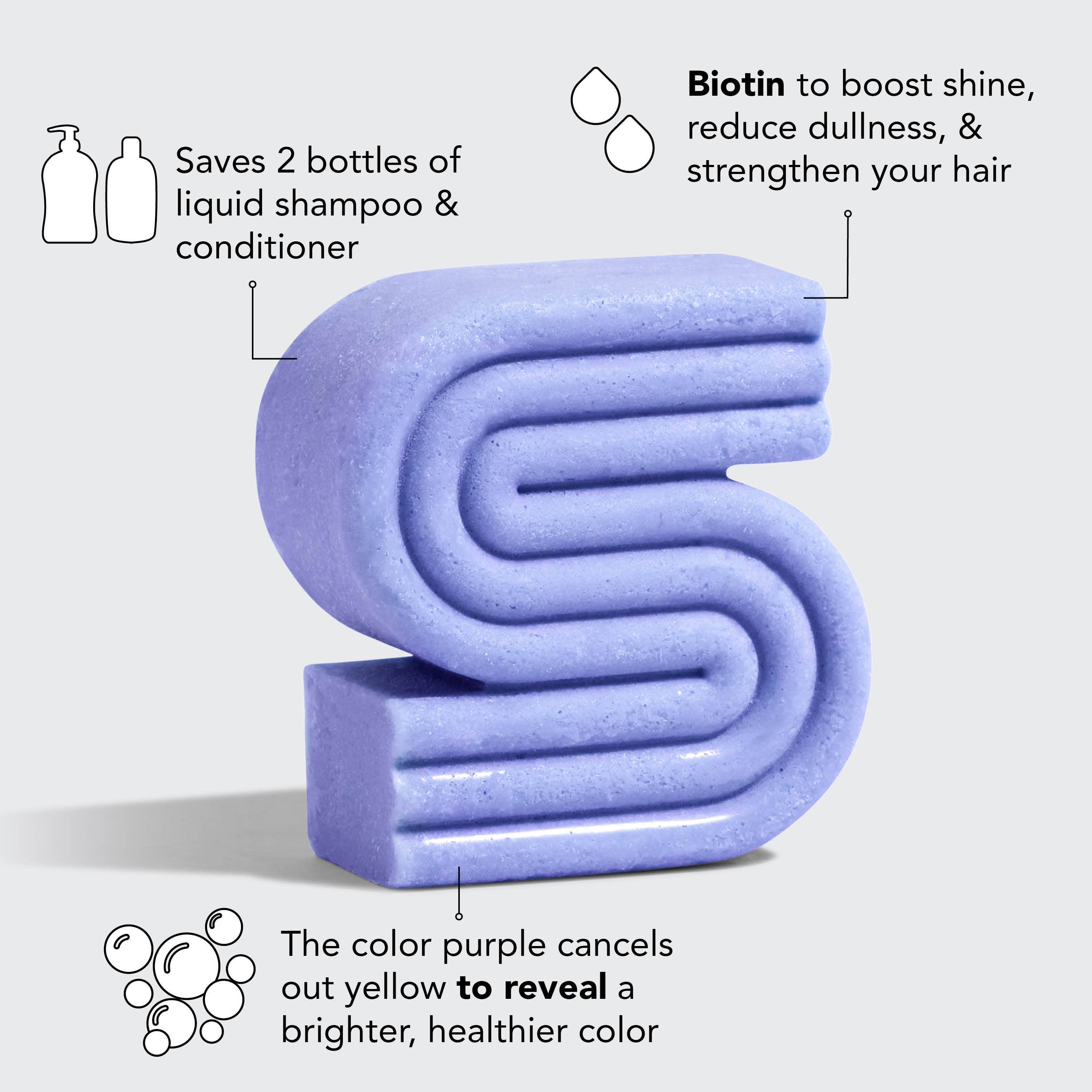 Purple Toning Solid Shampoo Bar | Kitsch