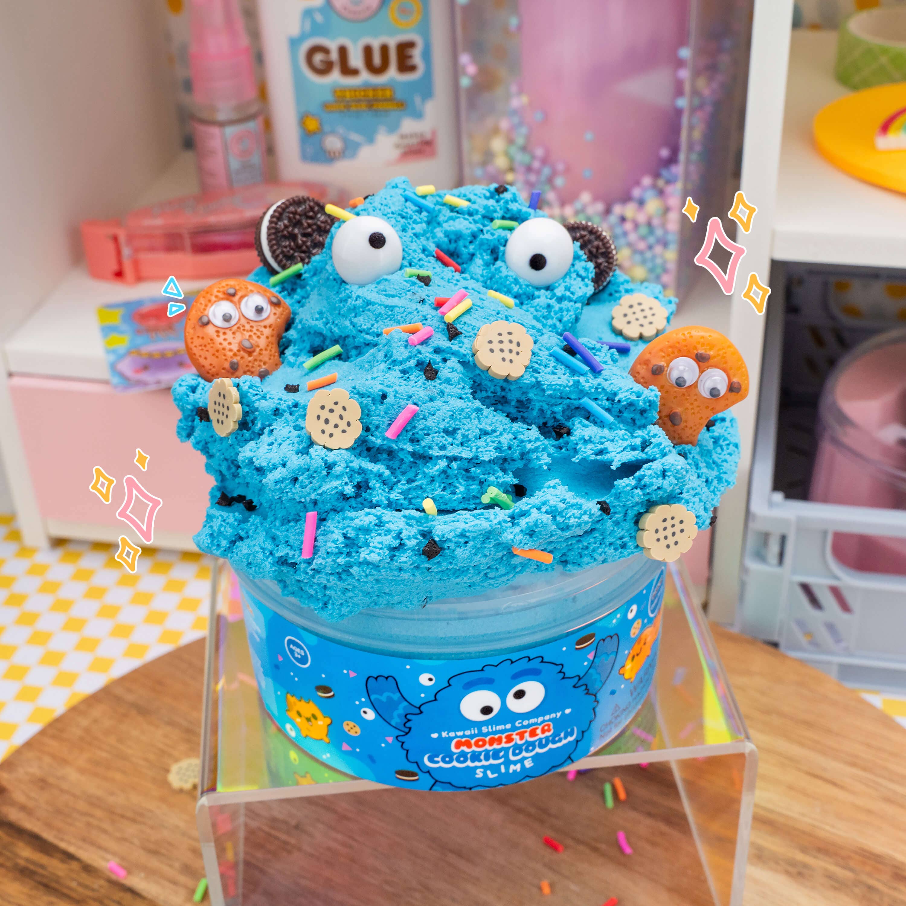 Monster Cookie Dough Signature Dome™ Slime | Kawaii Slime