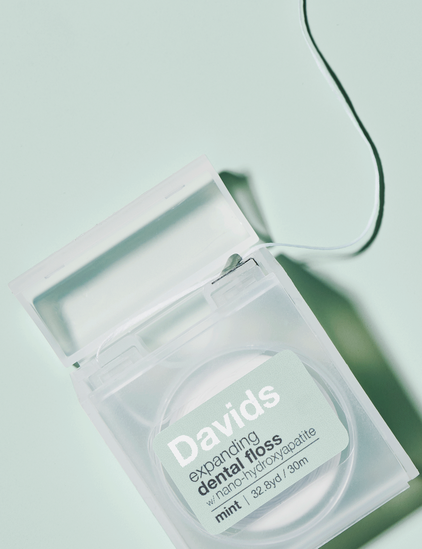 Expanding Dental Floss Refillable Dispenser | Davids Natural Toothpaste