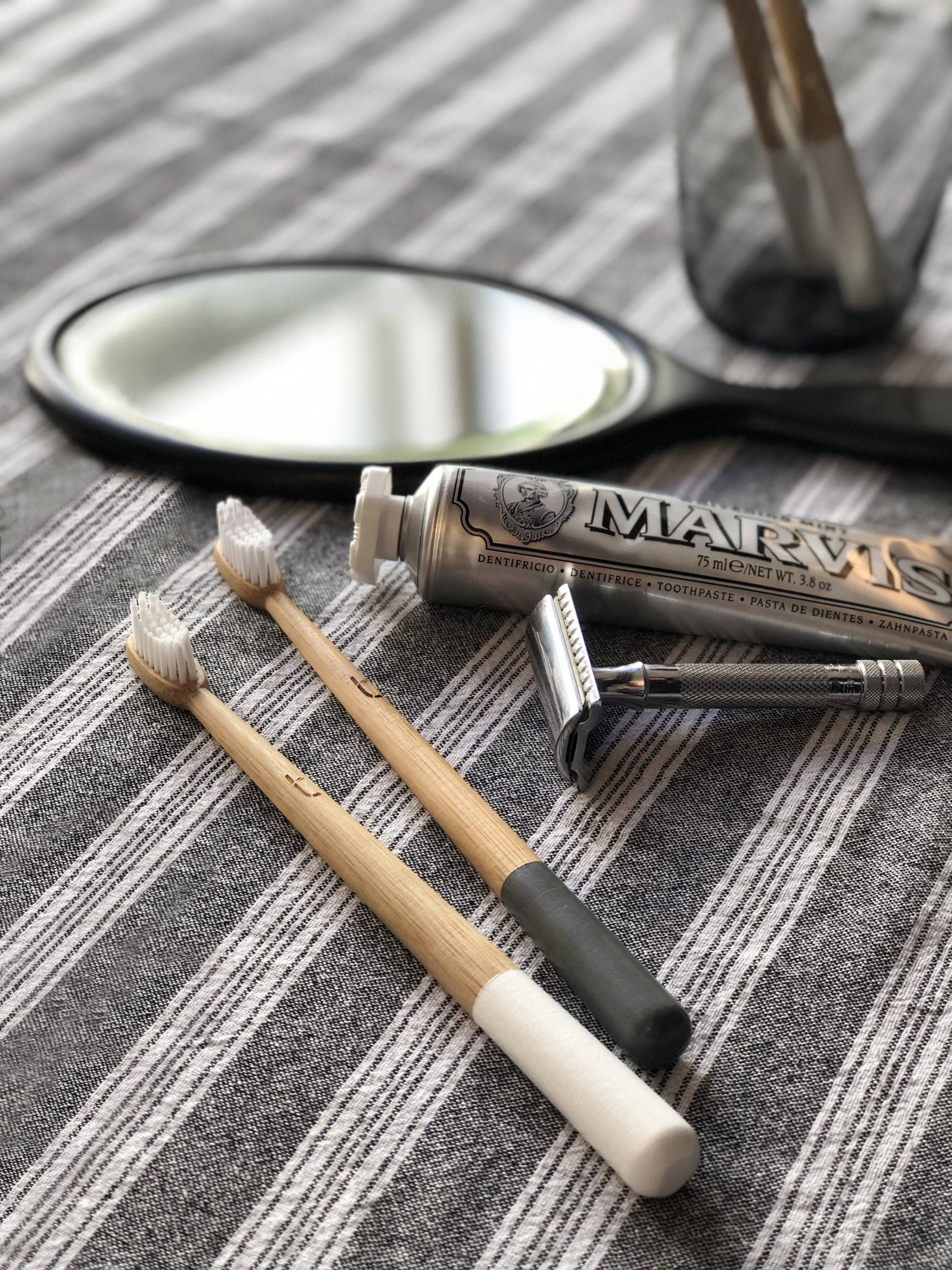 Storm Grey Truthbrush with Medium Castor Oil Bristles | Toothbrush LLC
