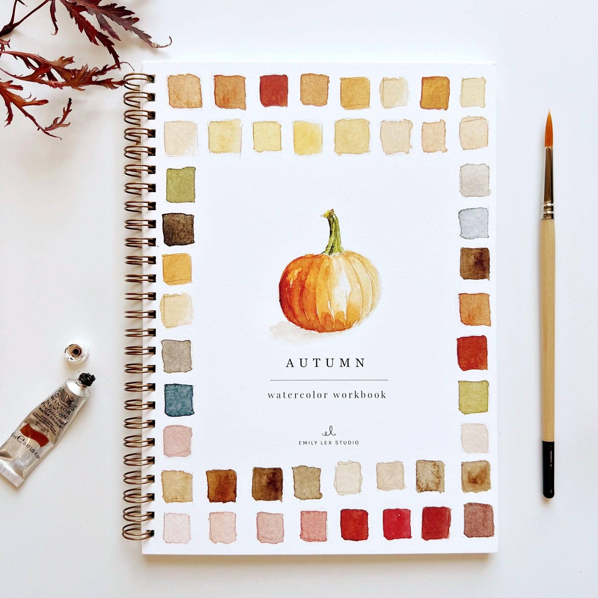Autumn watercolor workbook | Emily Lex Studio
