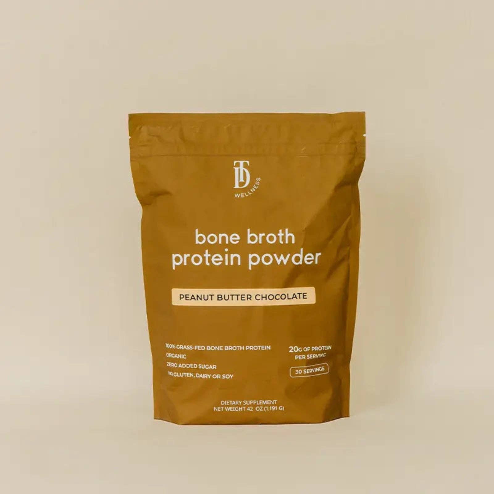 Peanut Butter Chocolate Bone Broth Protein | Taylor Dukes Wellness