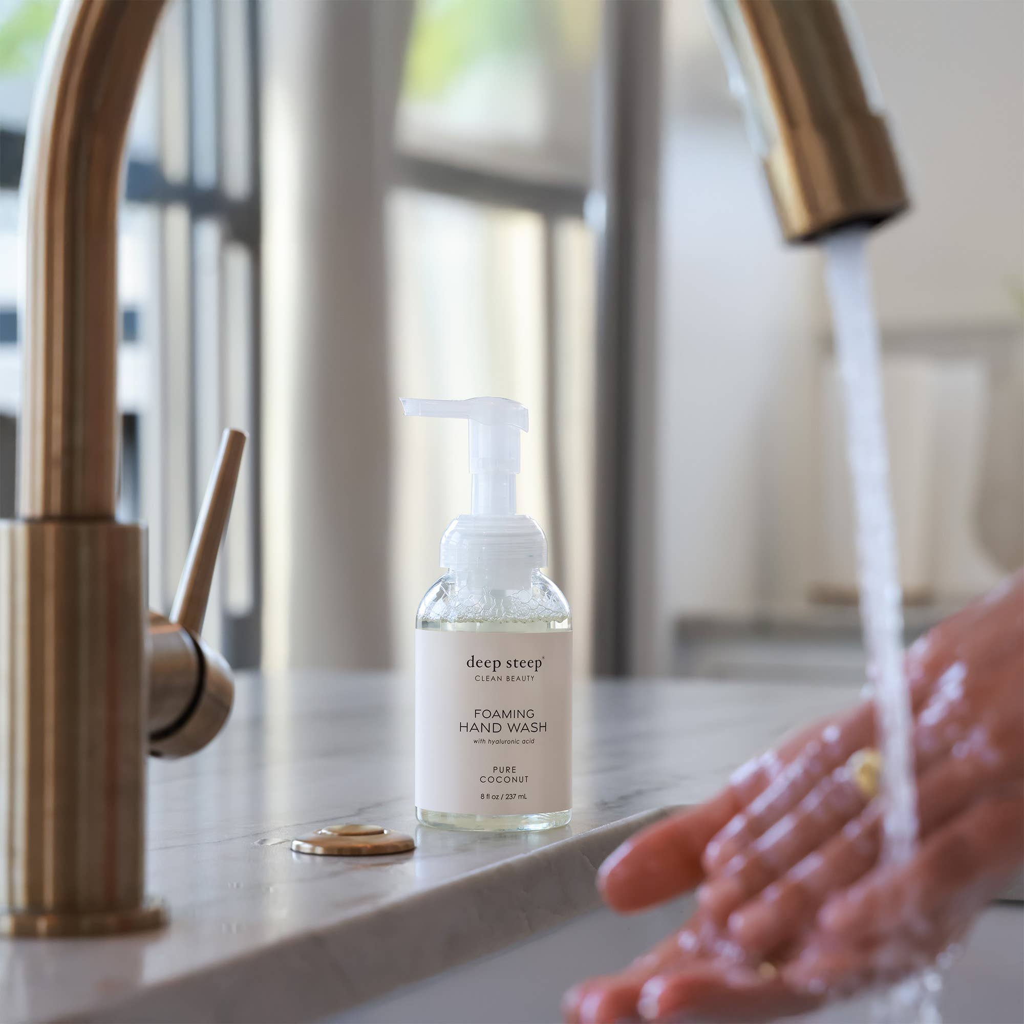 Foaming Hand Wash - Pure Coconut 8oz | Deep Steep Clean Beauty