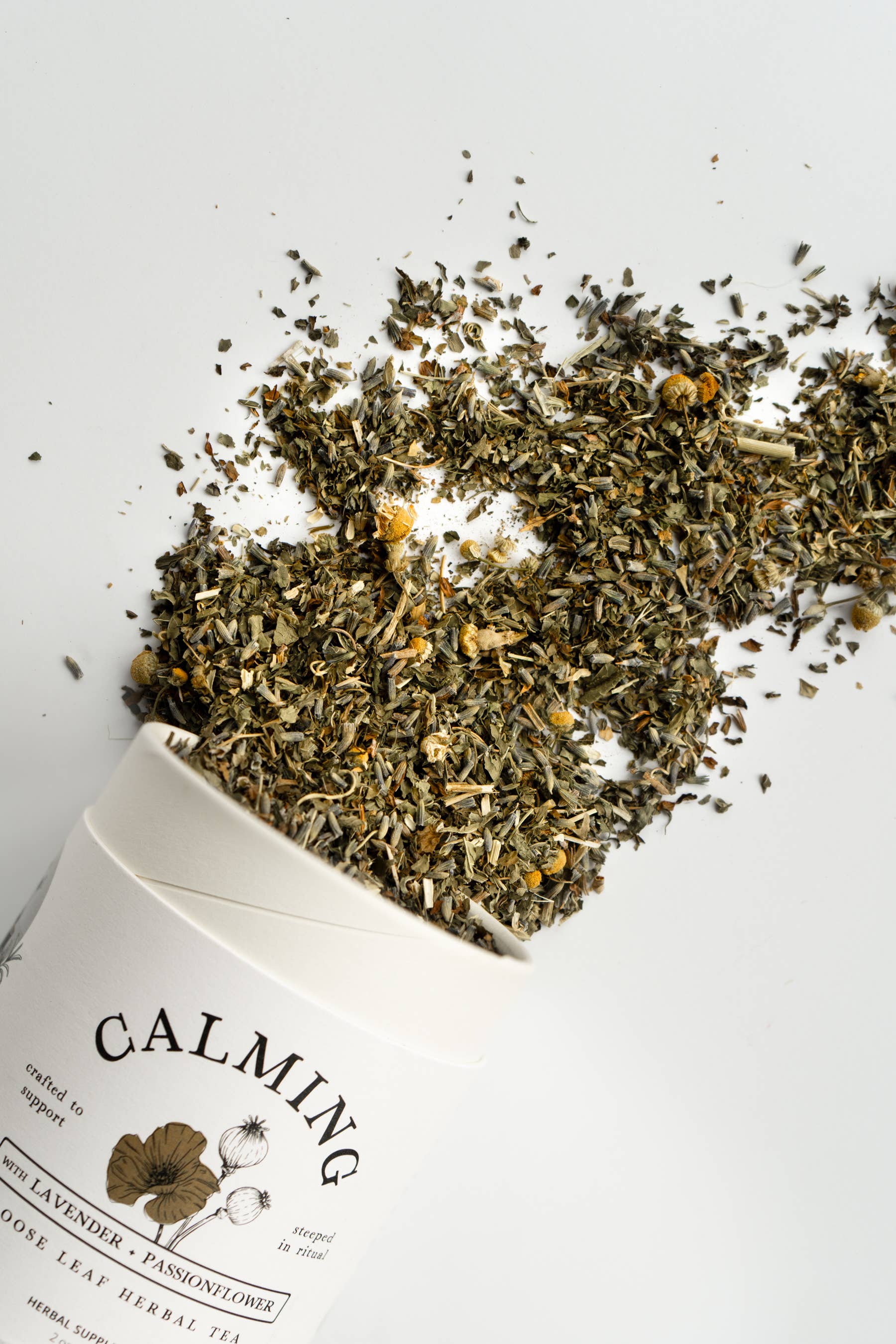 Calming Loose Leaf Herbal Tea | Stress Relief & Relaxation | Growing Up Rooted