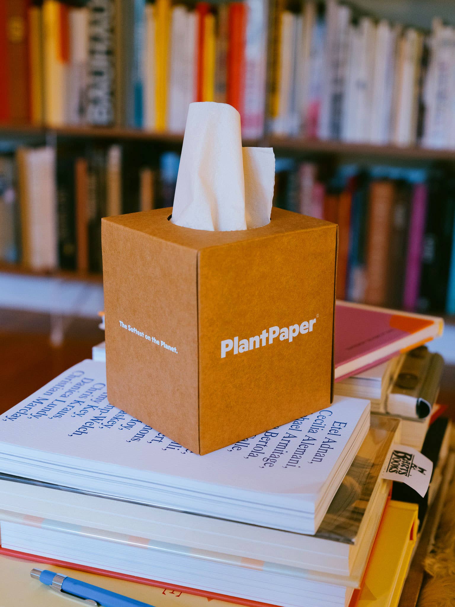 Unbleached, 3-ply Bamboo Facial Tissues | Plant Paper