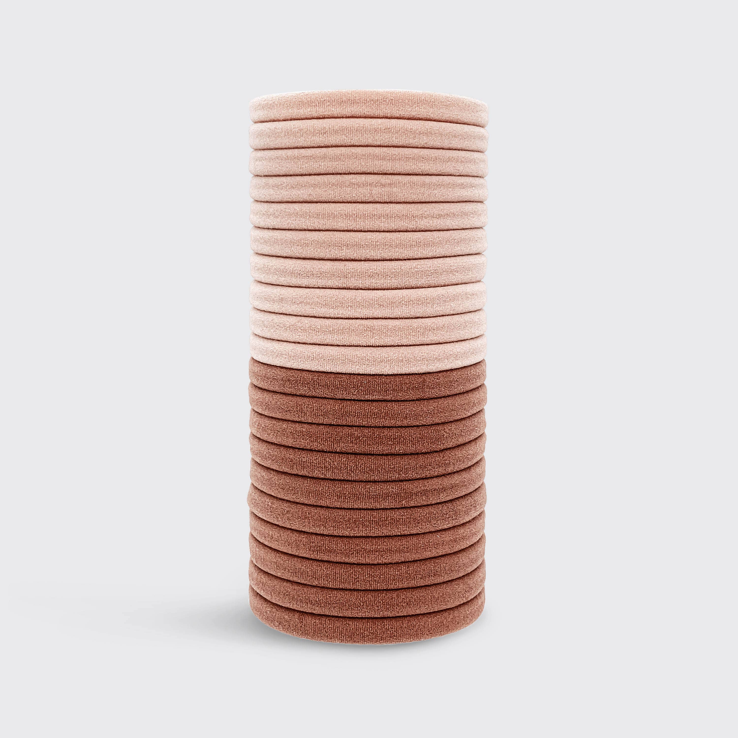 Eco-Friendly Nylon Elastics 20pc set - Blush | Kitsch