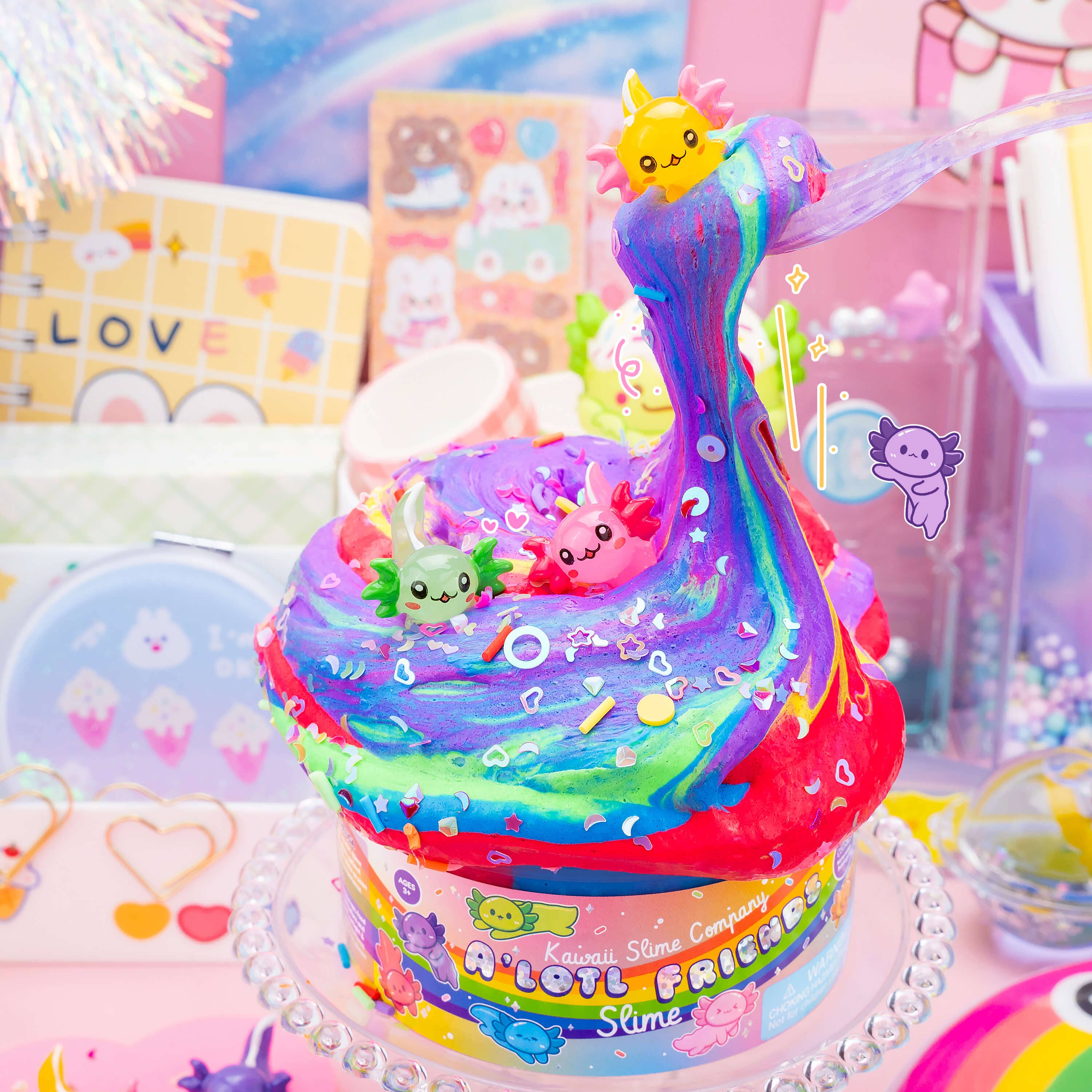 A'lotl Friends Butter Signature Dome™ Slime | Kawaii Slime