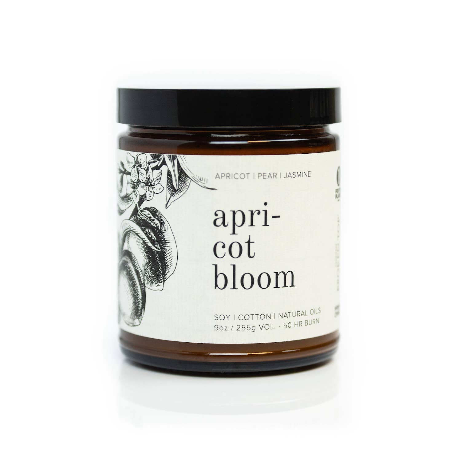 Natural Soy Candle 9 oz Apricot Bloom | Broken Top Goods