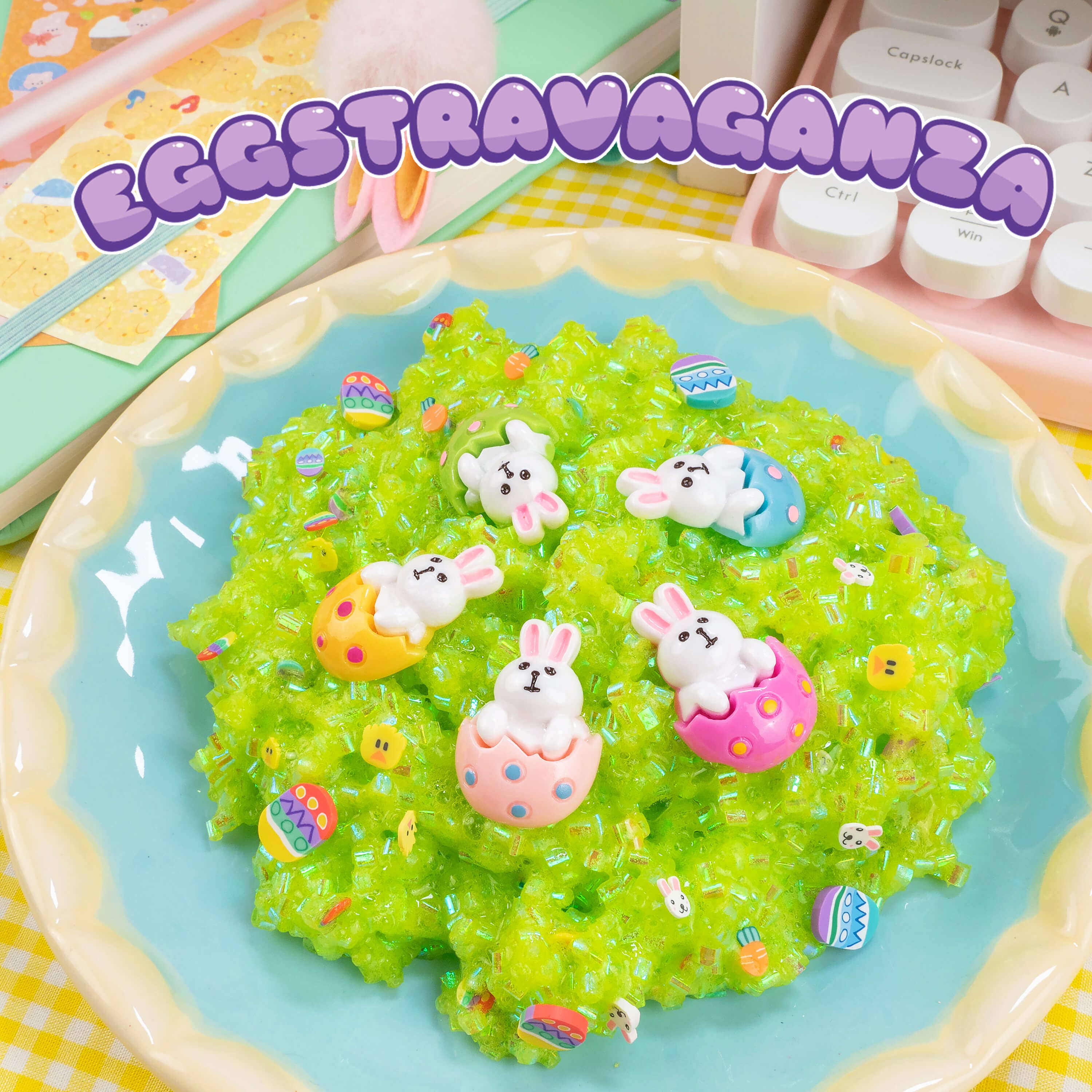 Eggstravaganza Bingsu Bead Signature Dome™ Slime | Kawaii Slime