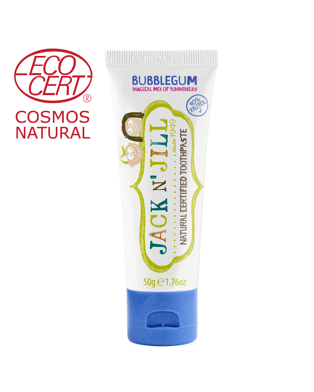 Natural Certified Kids Toothpaste Bubblegum | Jack N' Jill Kids
