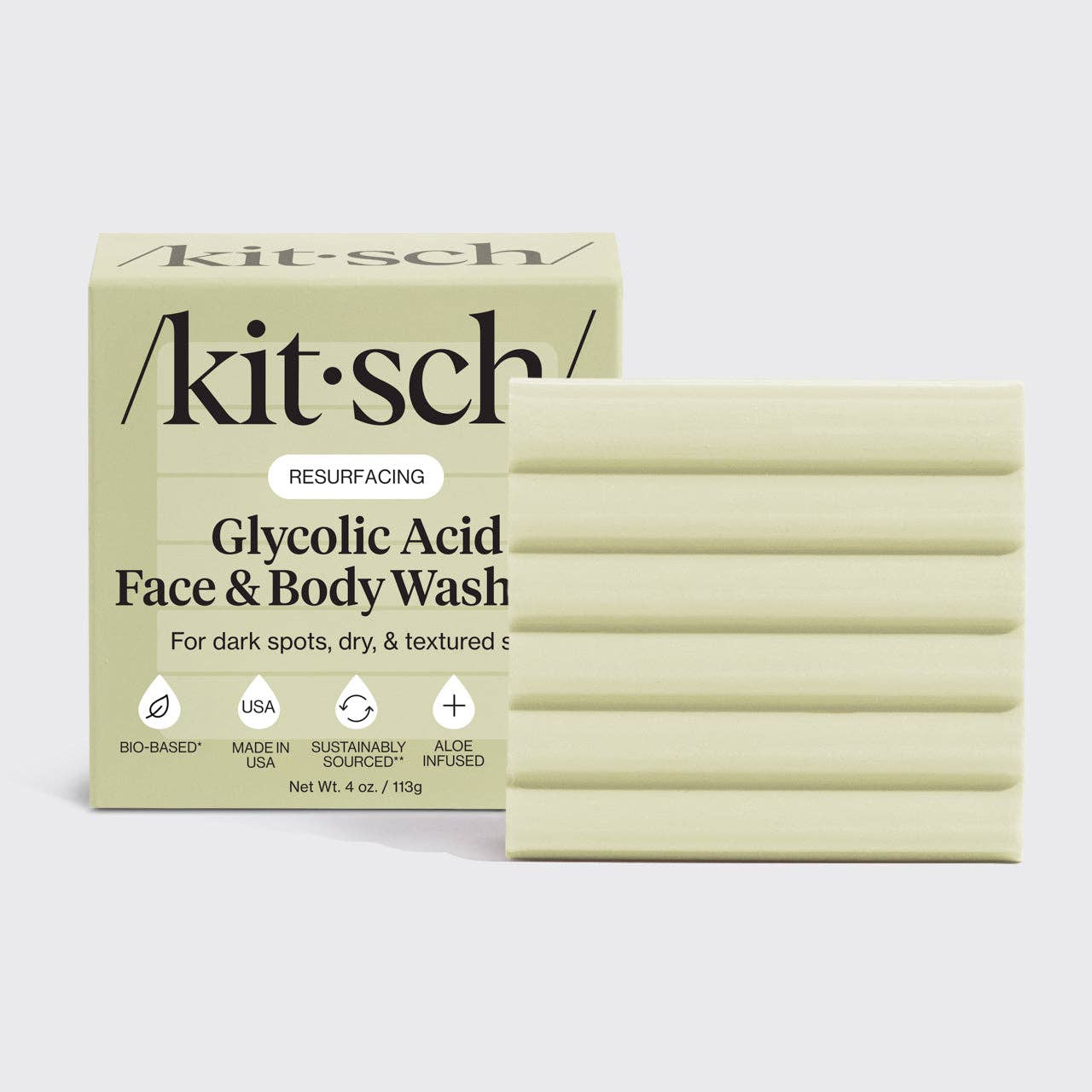 Glycolic Acid Exfoliating Face and Body Wash | Kitsch
