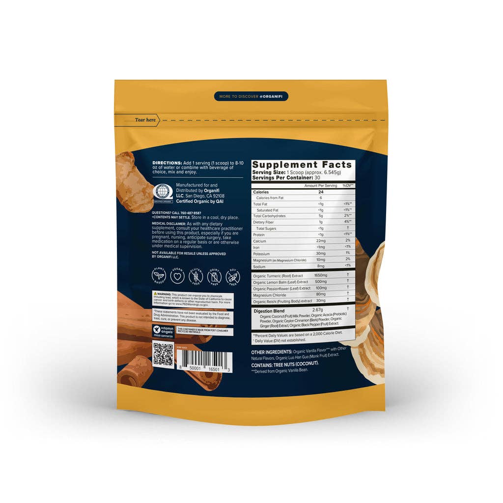 Gold-Turmeric Relaxing Superfood Powder Tea | Organifi