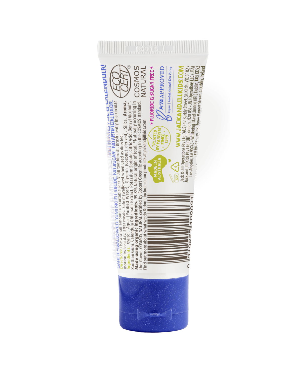 Natural Certified Kids Toothpaste Bubblegum | Jack N' Jill Kids