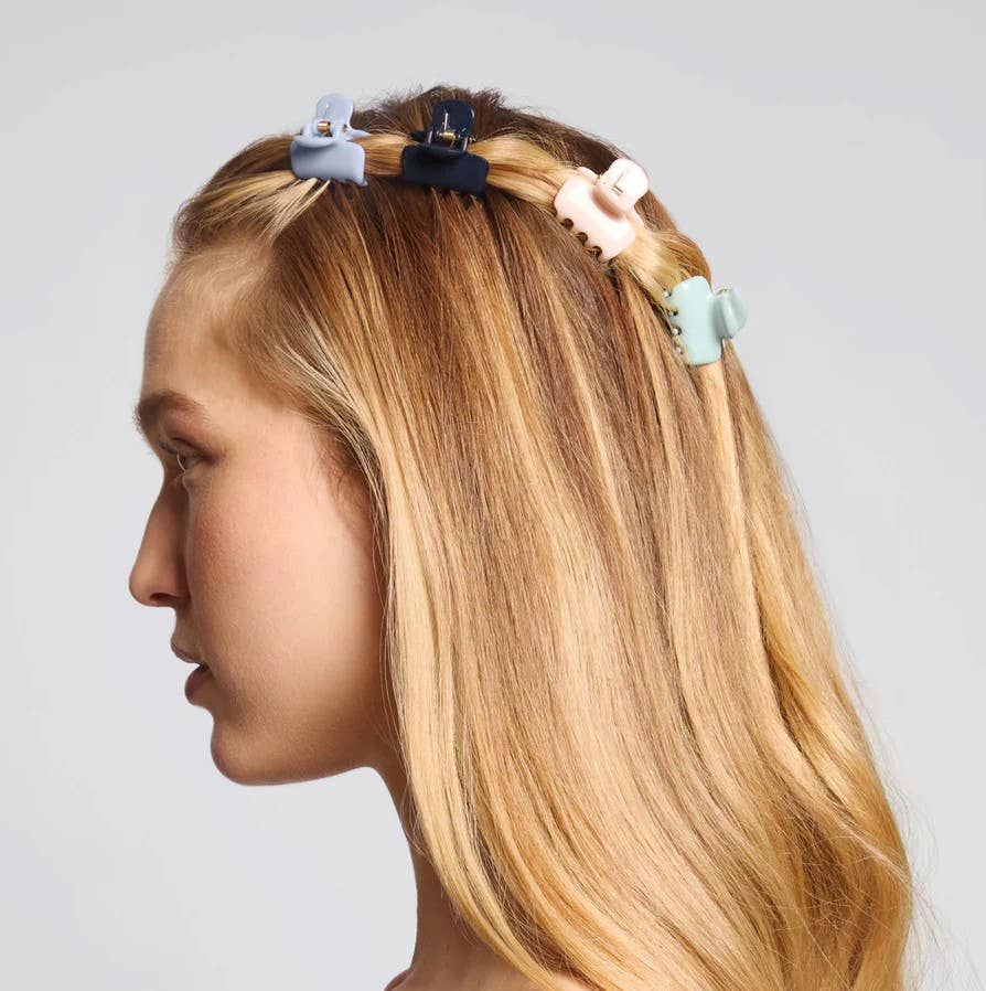 Recycled Plastic Mini Cloud Clips 8pc Set | KITSCH