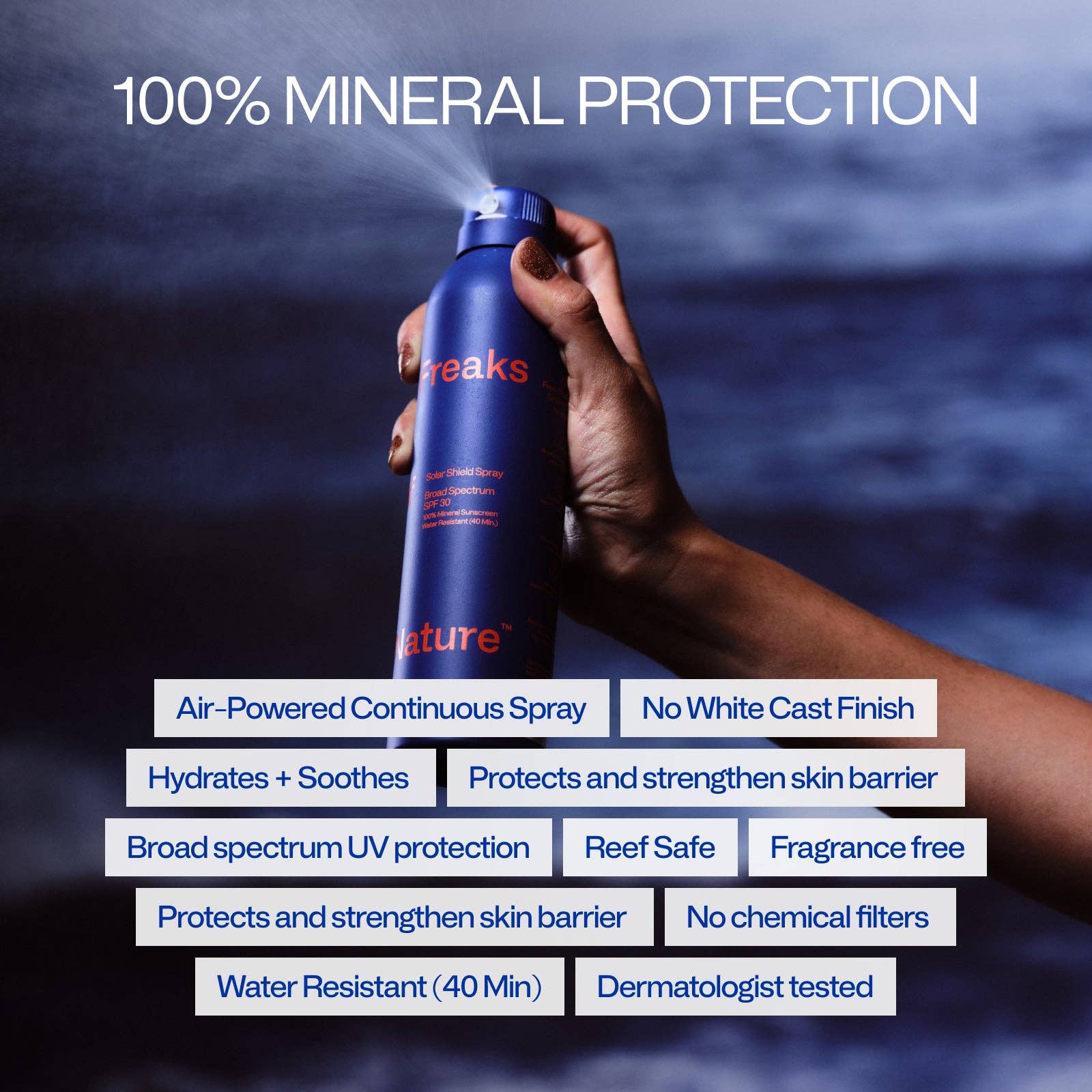 Solar Shield SPF 30 Spray | Freaks of Nature