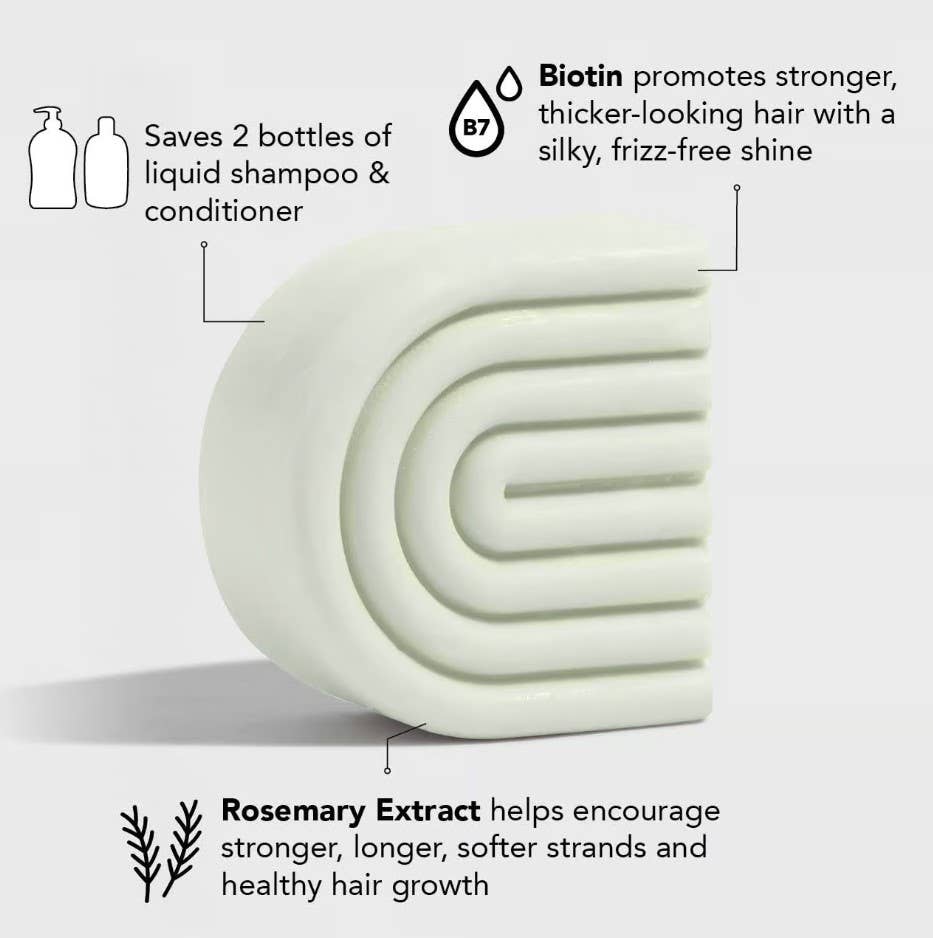 Rosemary & Biotin Volumizing Solid Conditioner | Kitsch