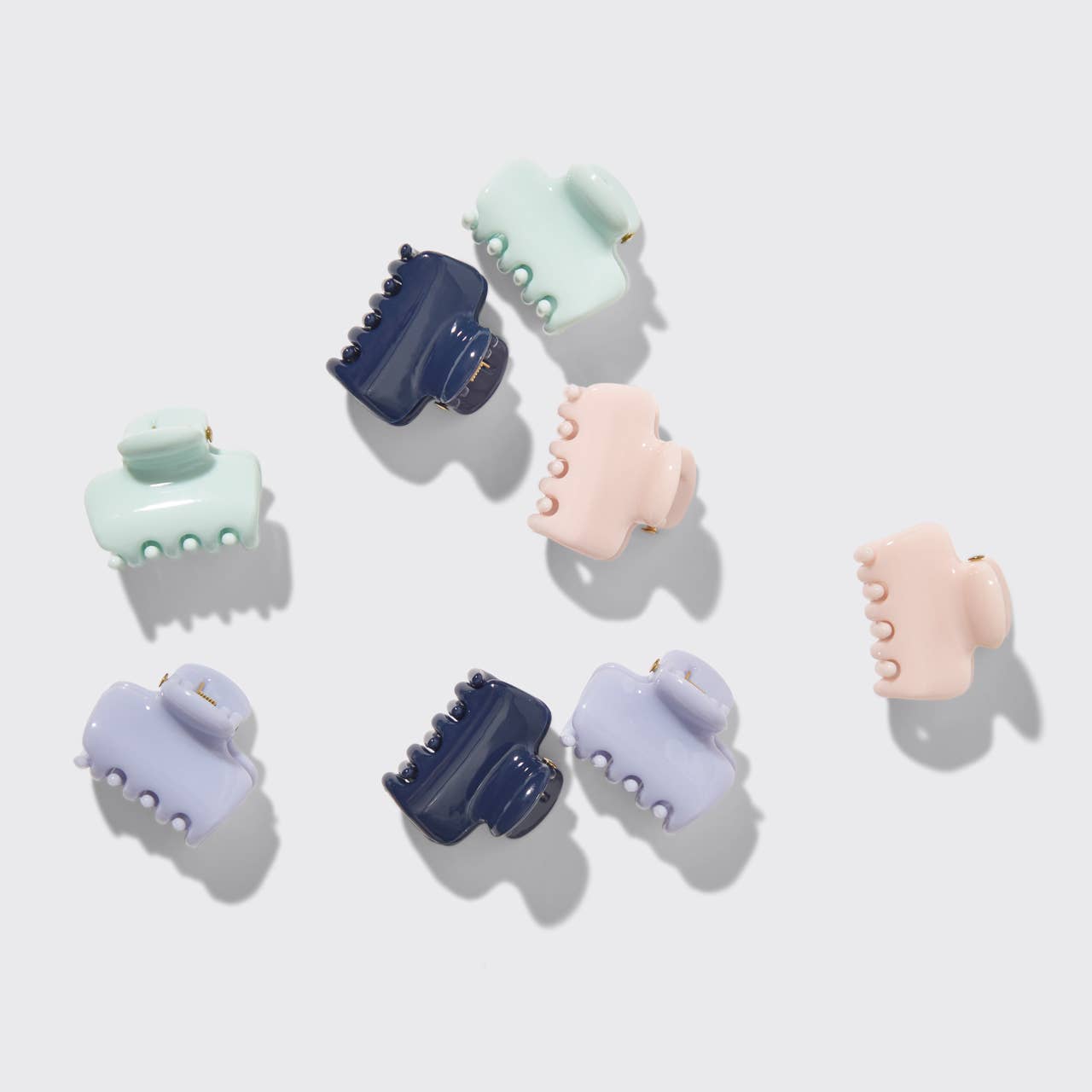 Recycled Plastic Mini Cloud Clips 8pc Set | KITSCH