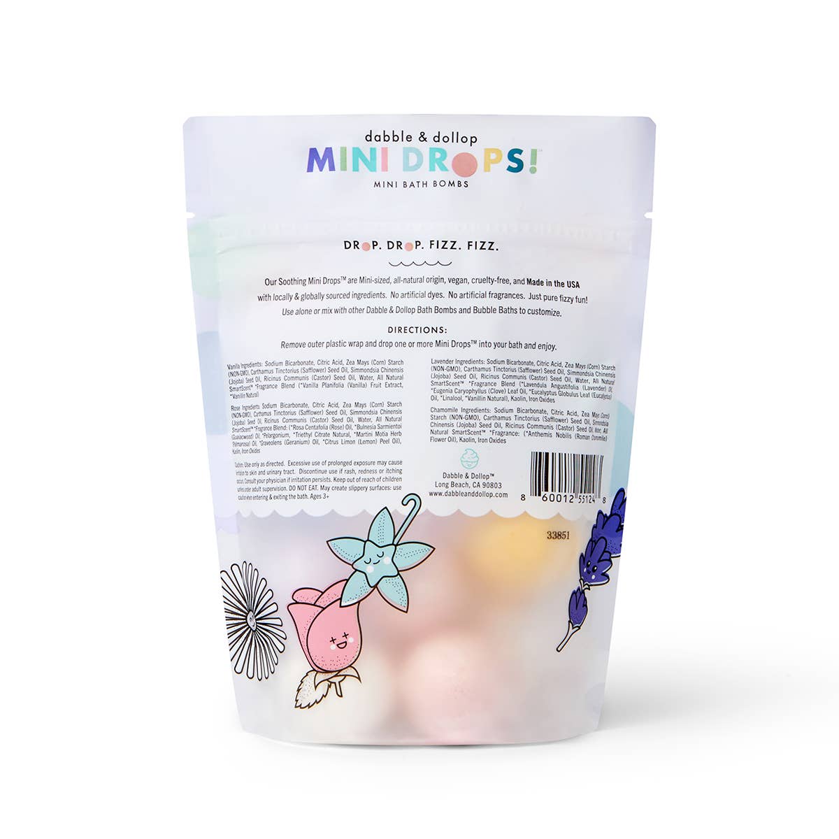 Mini Drops Bath Bombs - Soothing | Dabble & Dollup