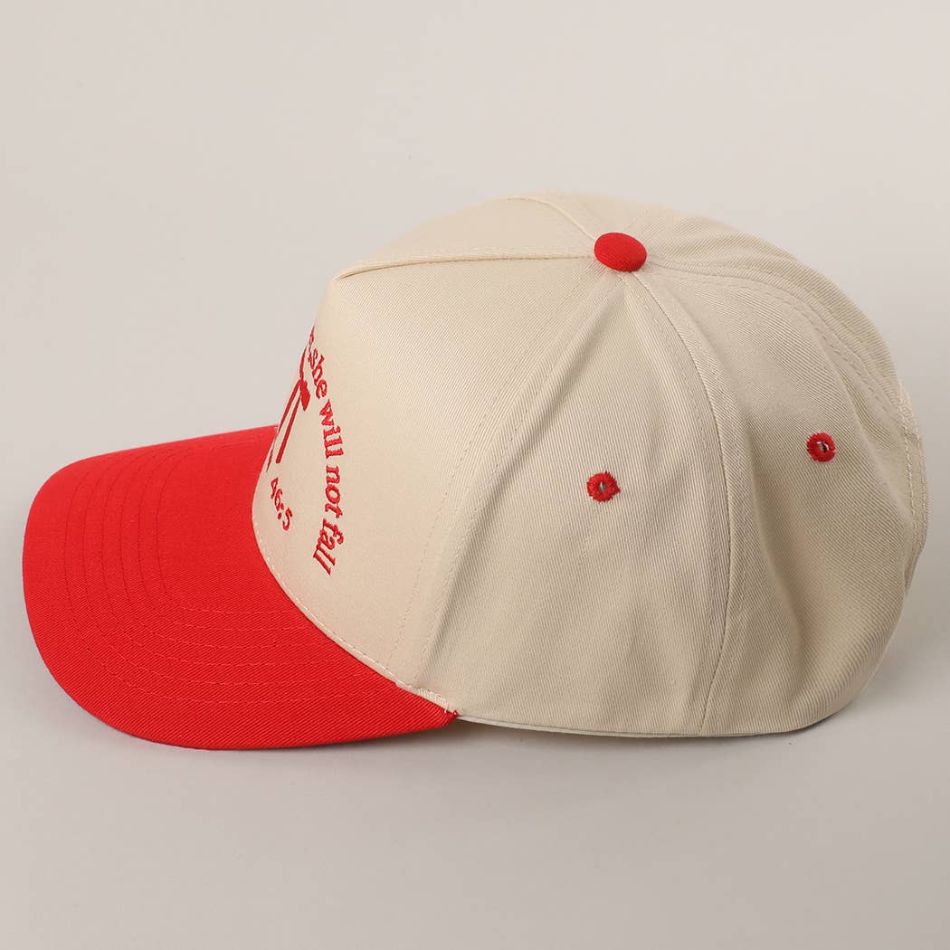Psalm 46-5 Ribbon Embroidered Trucker Hat | Fashion City