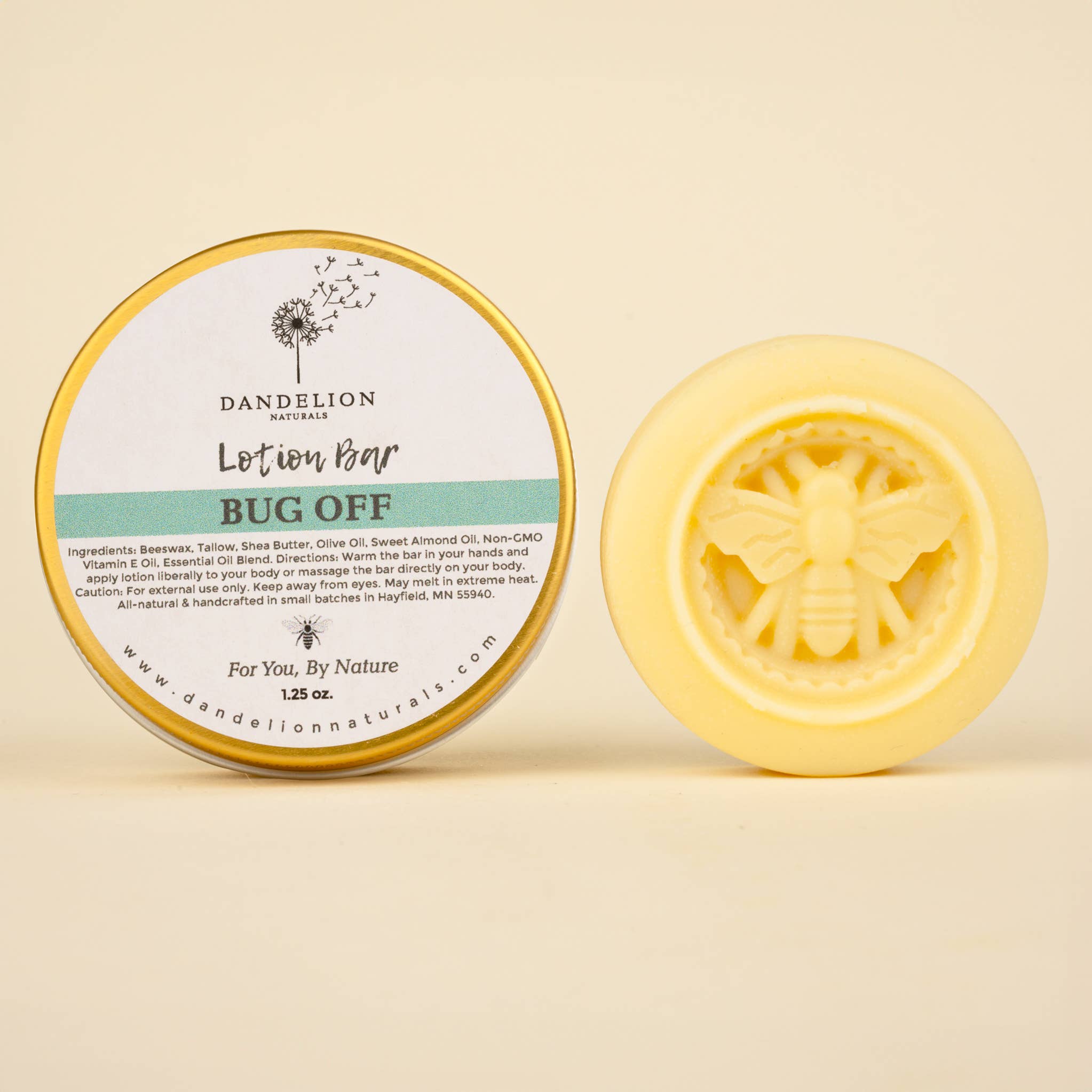 Tallow Lotion Bar Bug Repellant | Dandelion Naturals