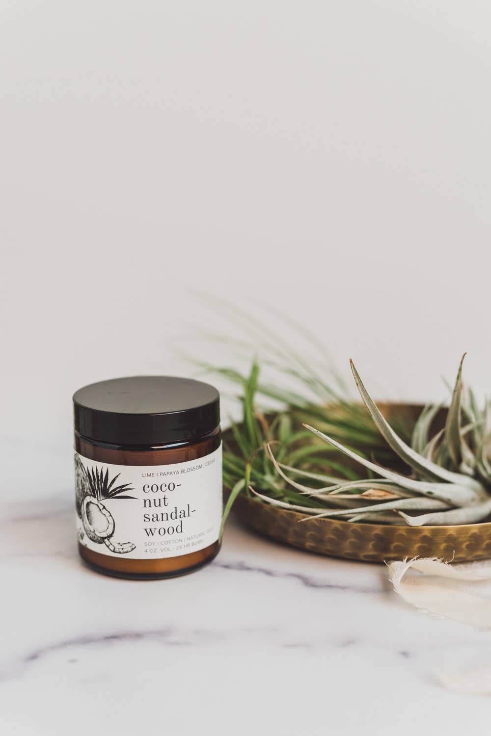 Natural Soy Candle 9 oz Coconut Sandalwood | Broken Top Goods