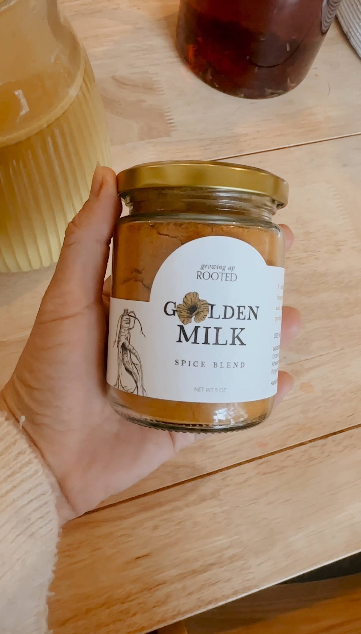 Golden Milk | Ayurvedic Blend for Natural Energy & Balance | Growing Up Rooted