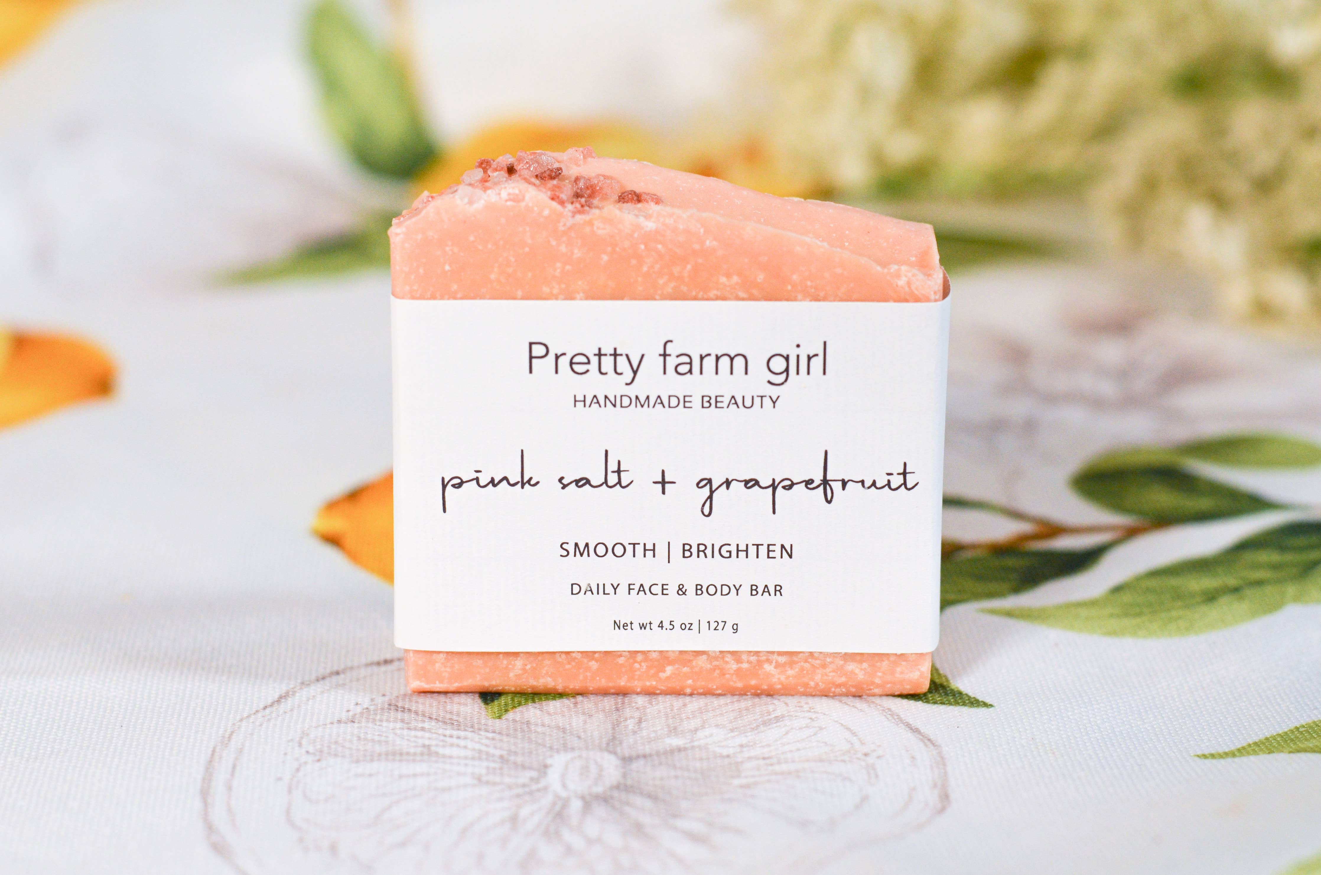 Pink Himalayan Salt + Grapefuit Soap | Pretty Farm Girl