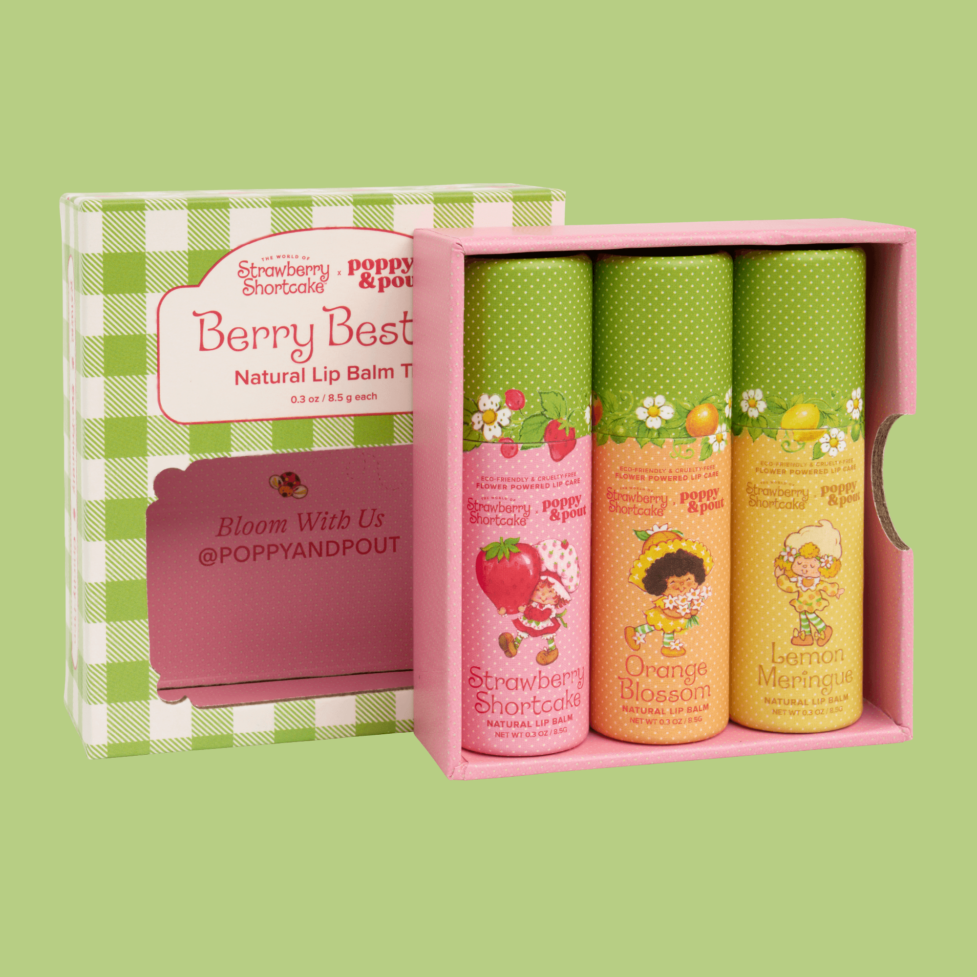 Limited Edition Lip Balm Trio Gift Set Berry Besties | Poppy and Pout