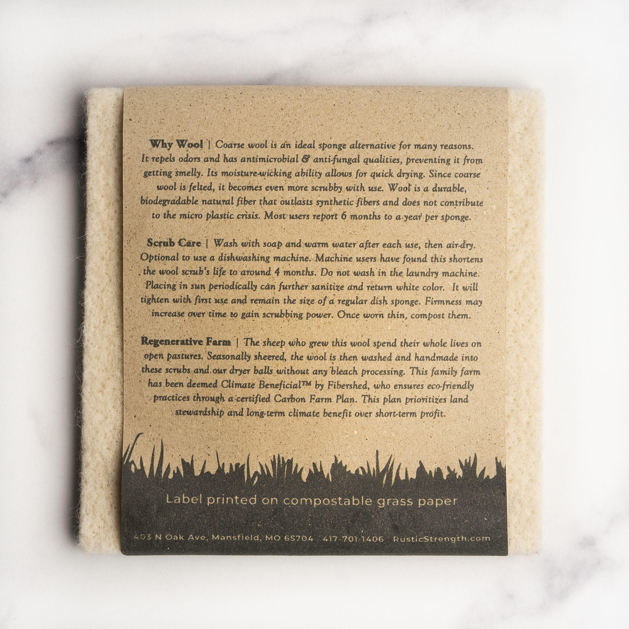 Sustainable Wool Scrub | Rustic Strength