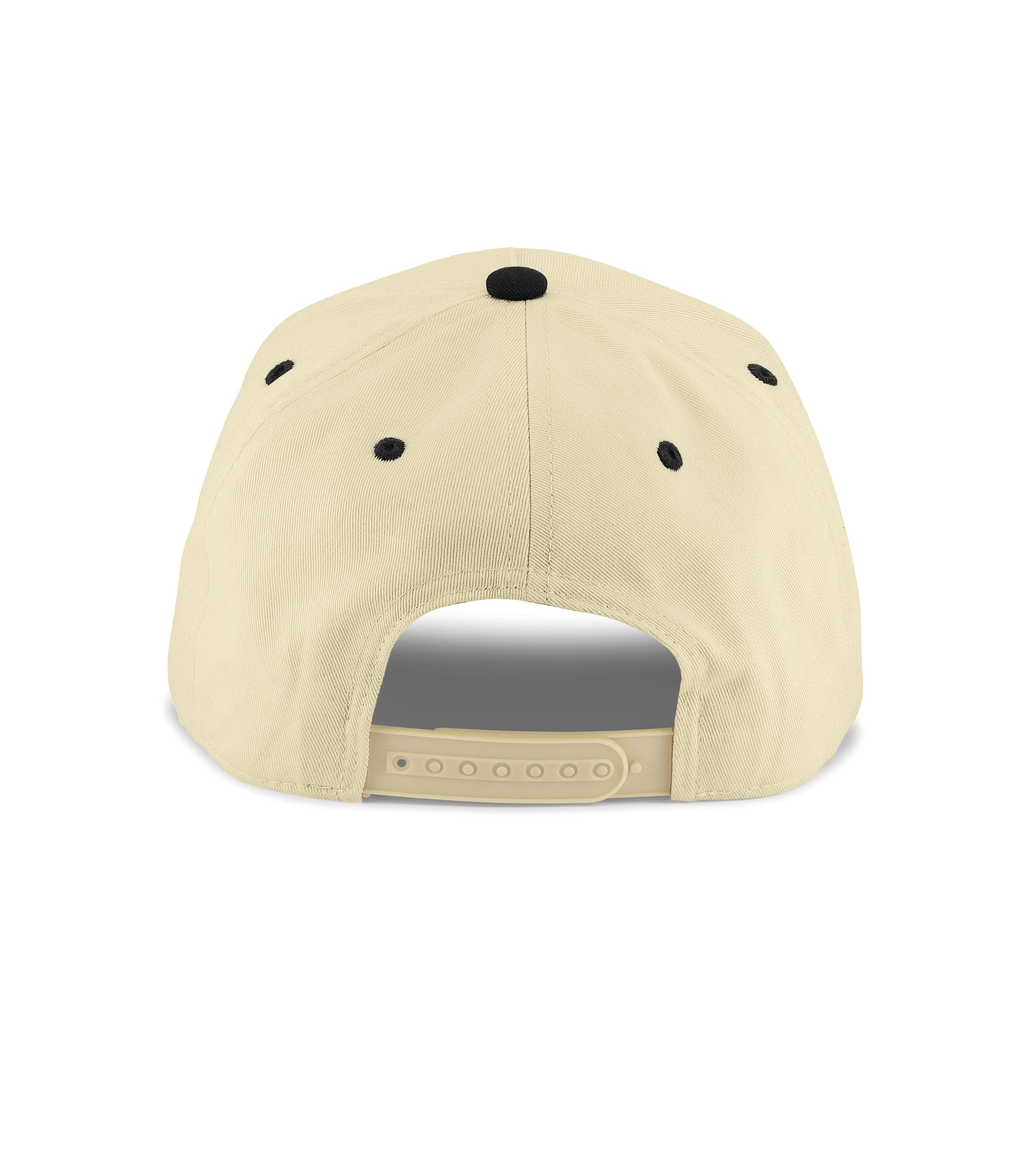 Dad 3D Puff Snapback - Cream Black | Dad Brand