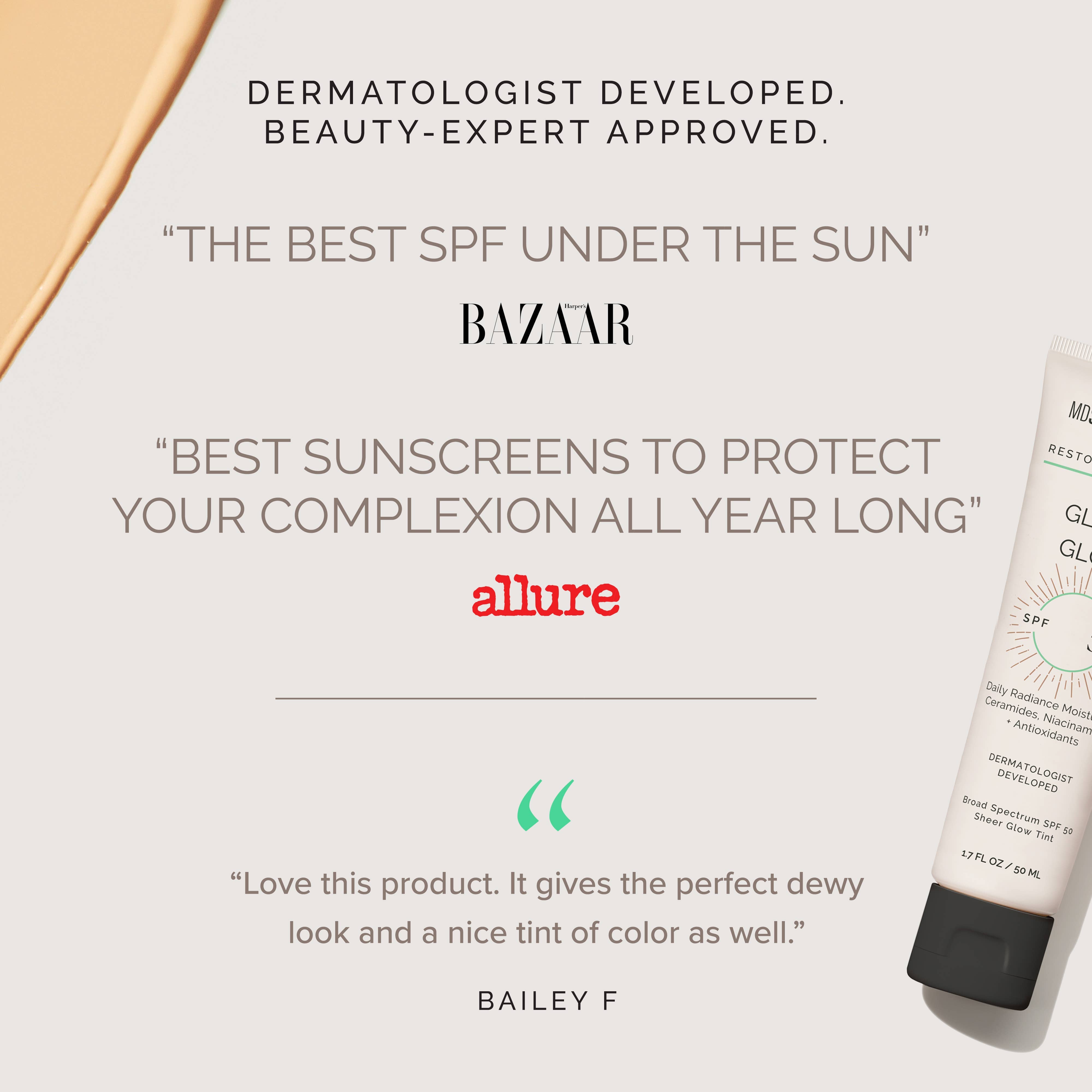 Gleam + Glow SPF 50 Tinted Moisturizer with Sunscreen | MDSolarSciences
