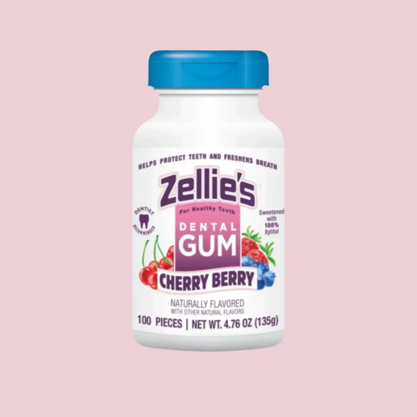 Zellie's Xylitol Dental Gum - Cherry Berry | Zellies