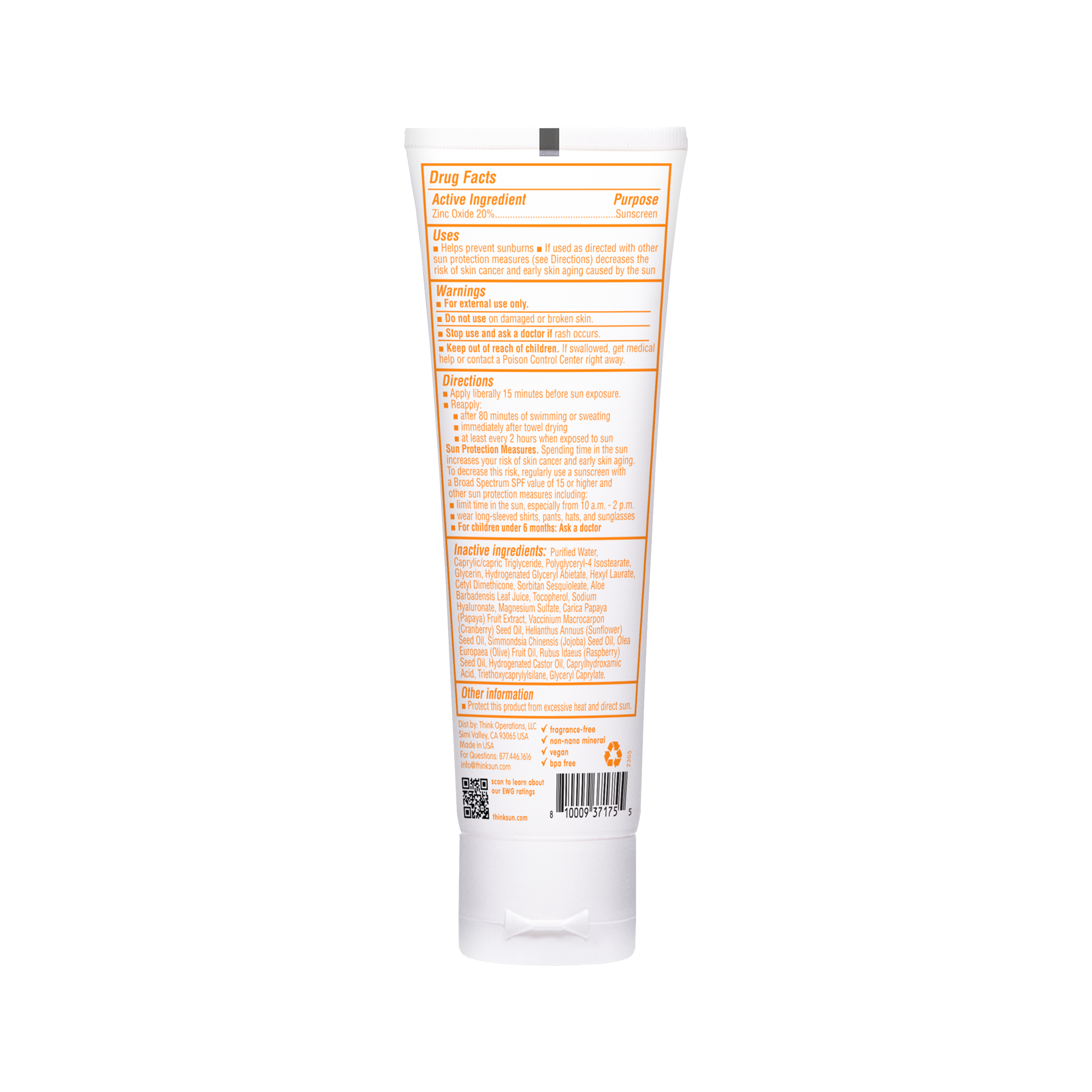 Baby SPF 30 Clear Zinc Sunscreen | ThinkSun