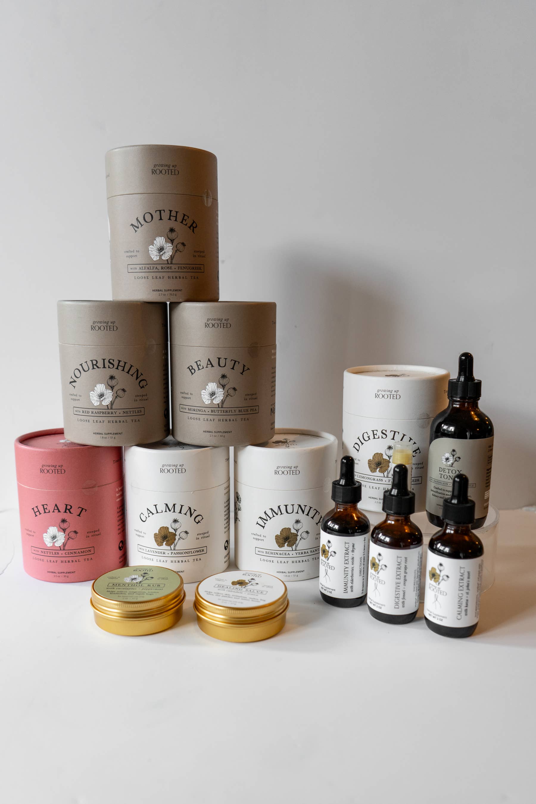 Beauty Loose Leaf Herbal Tea | Skin Health & Radiance Blend | Growing Up Rooted