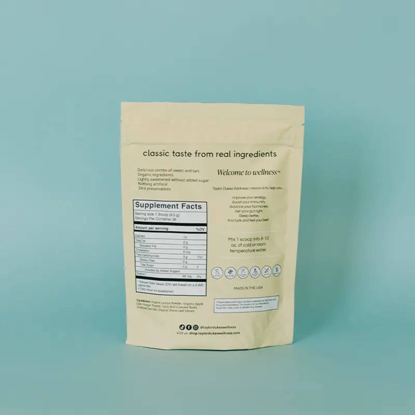 Organic Lemonade | Taylor Dukes Wellness